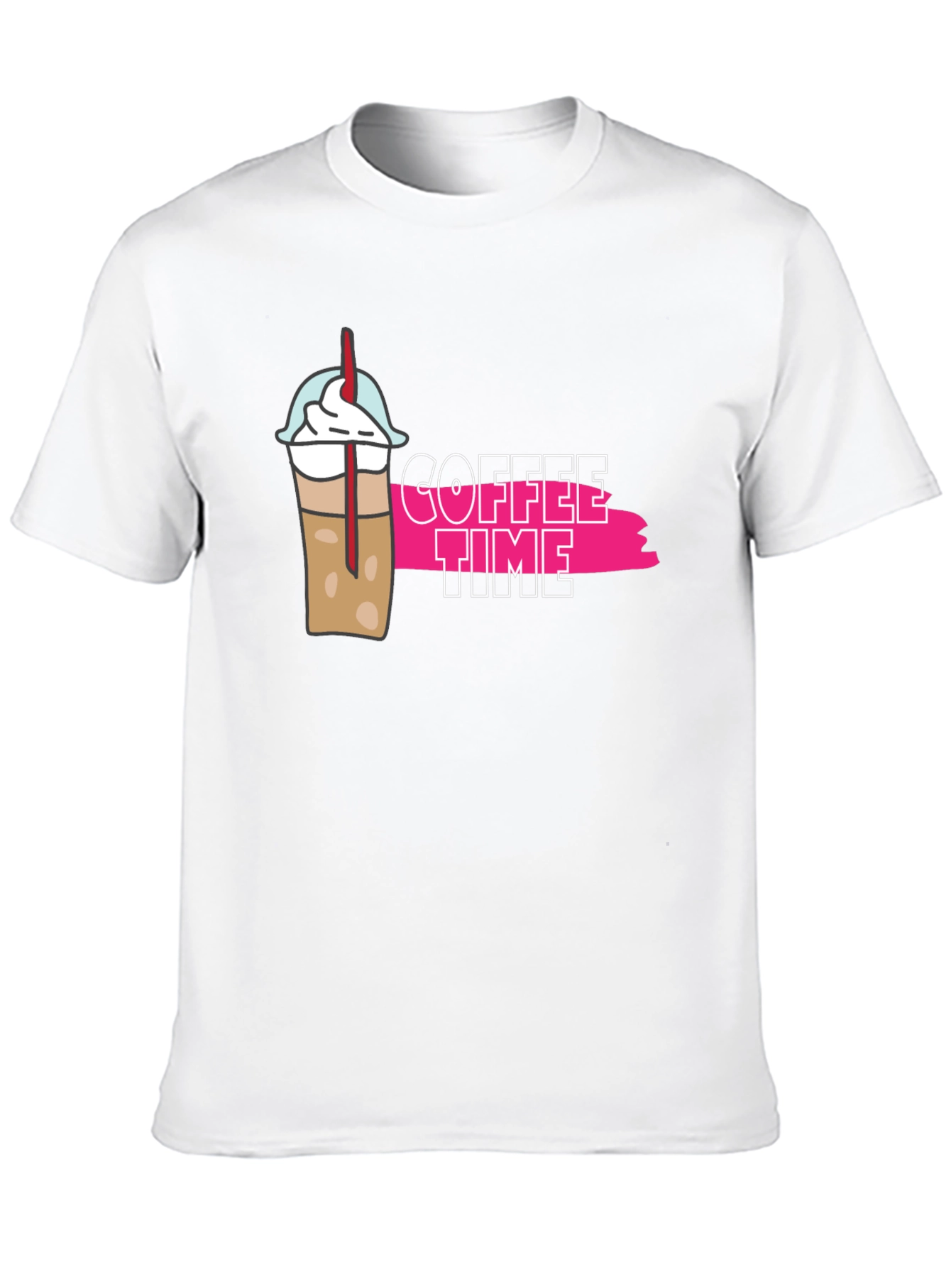 Coffee Time Graphic T-Shirt - Unisex Black Tee