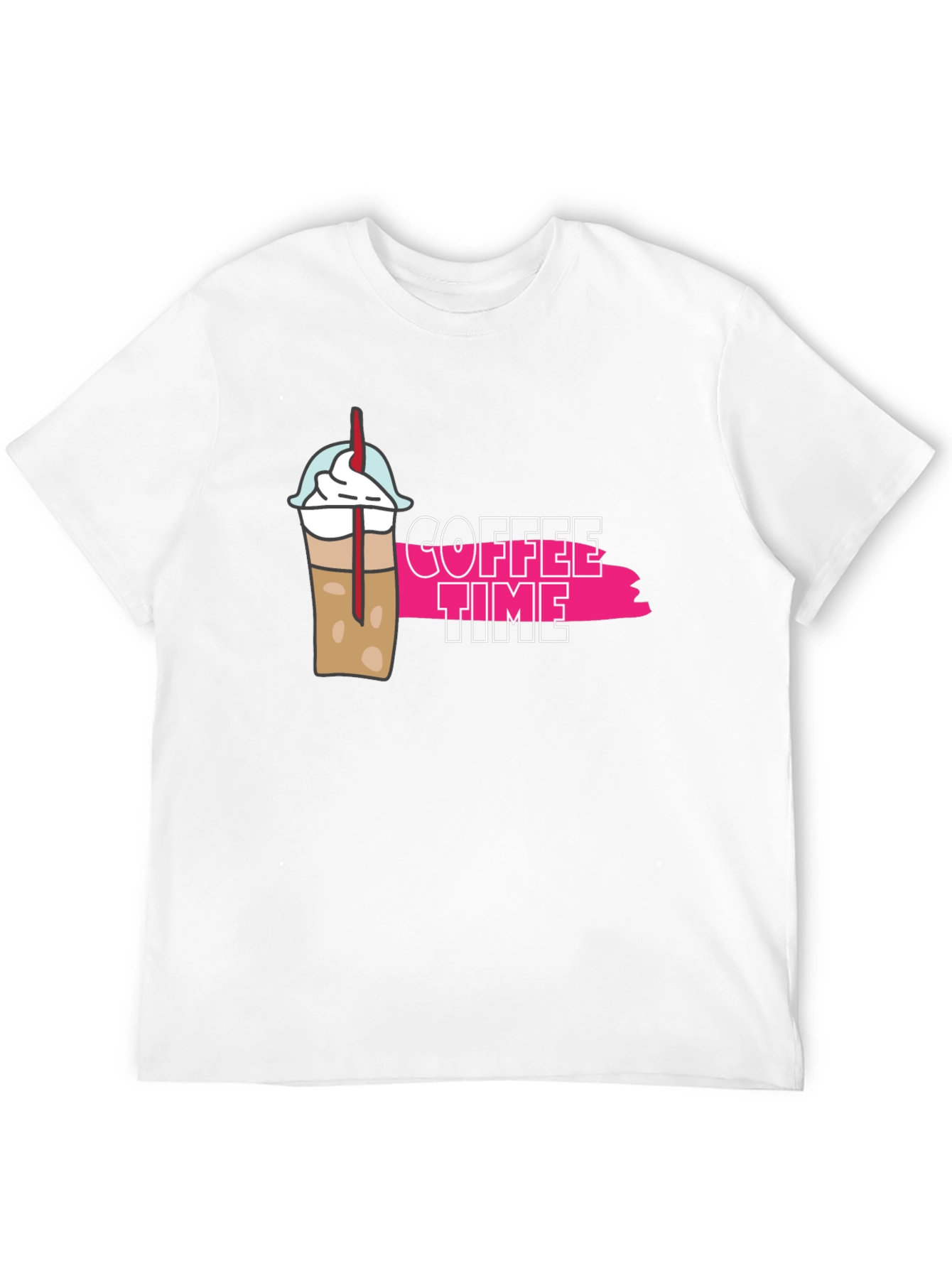 Coffee Time Graphic T-Shirt - Unisex Black Tee