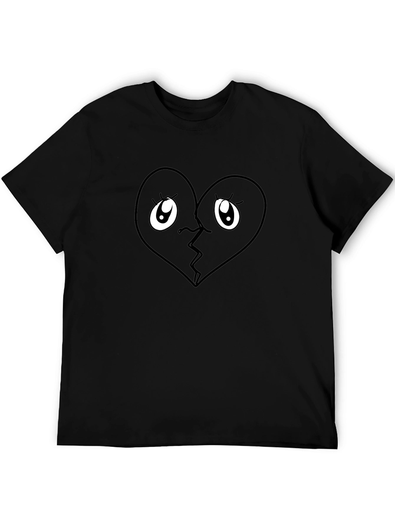 Broken Heart Eyes T-Shirt - Trendy Graphic Tee