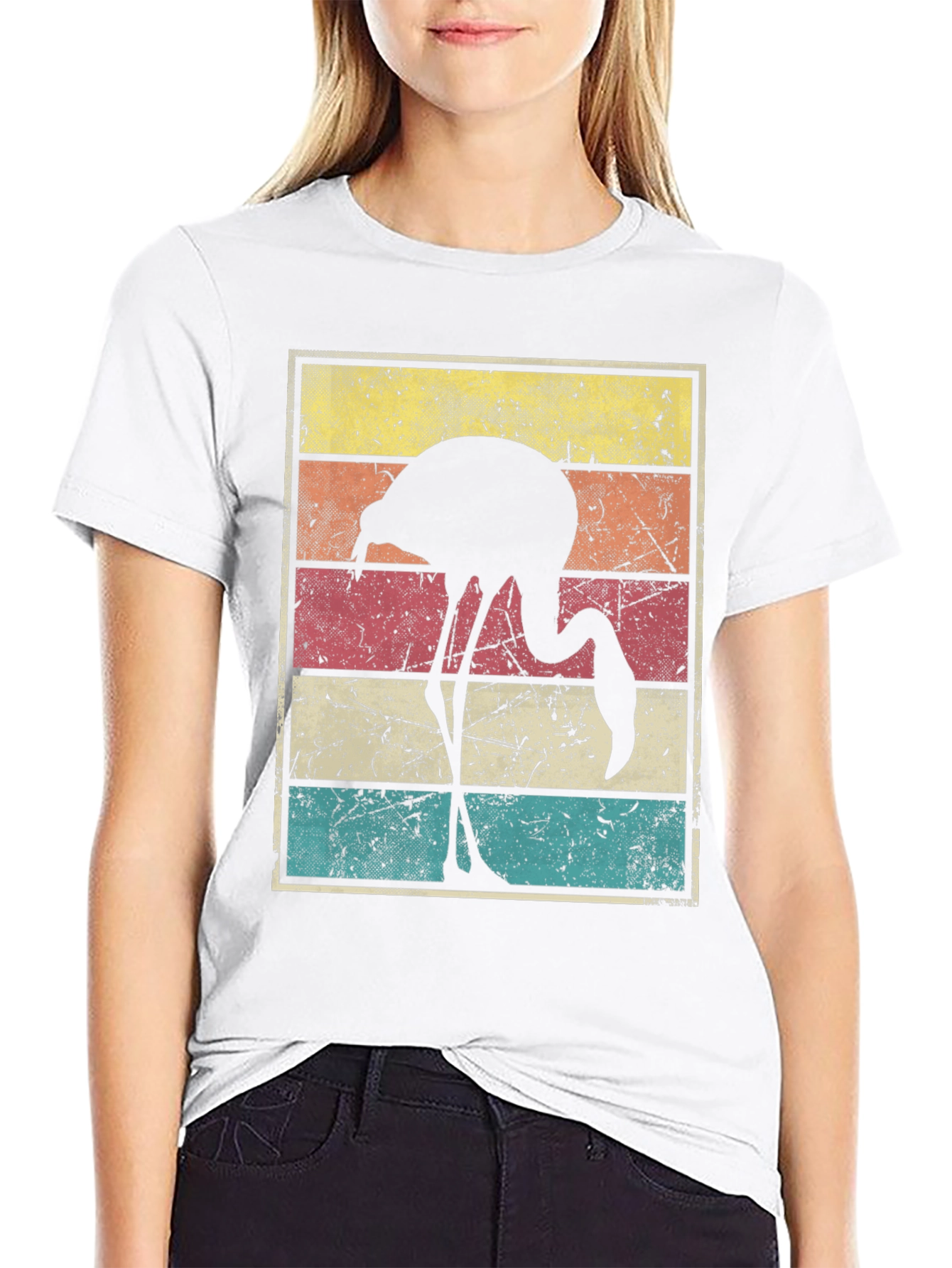 Retro Flamingo Graphic T-Shirt