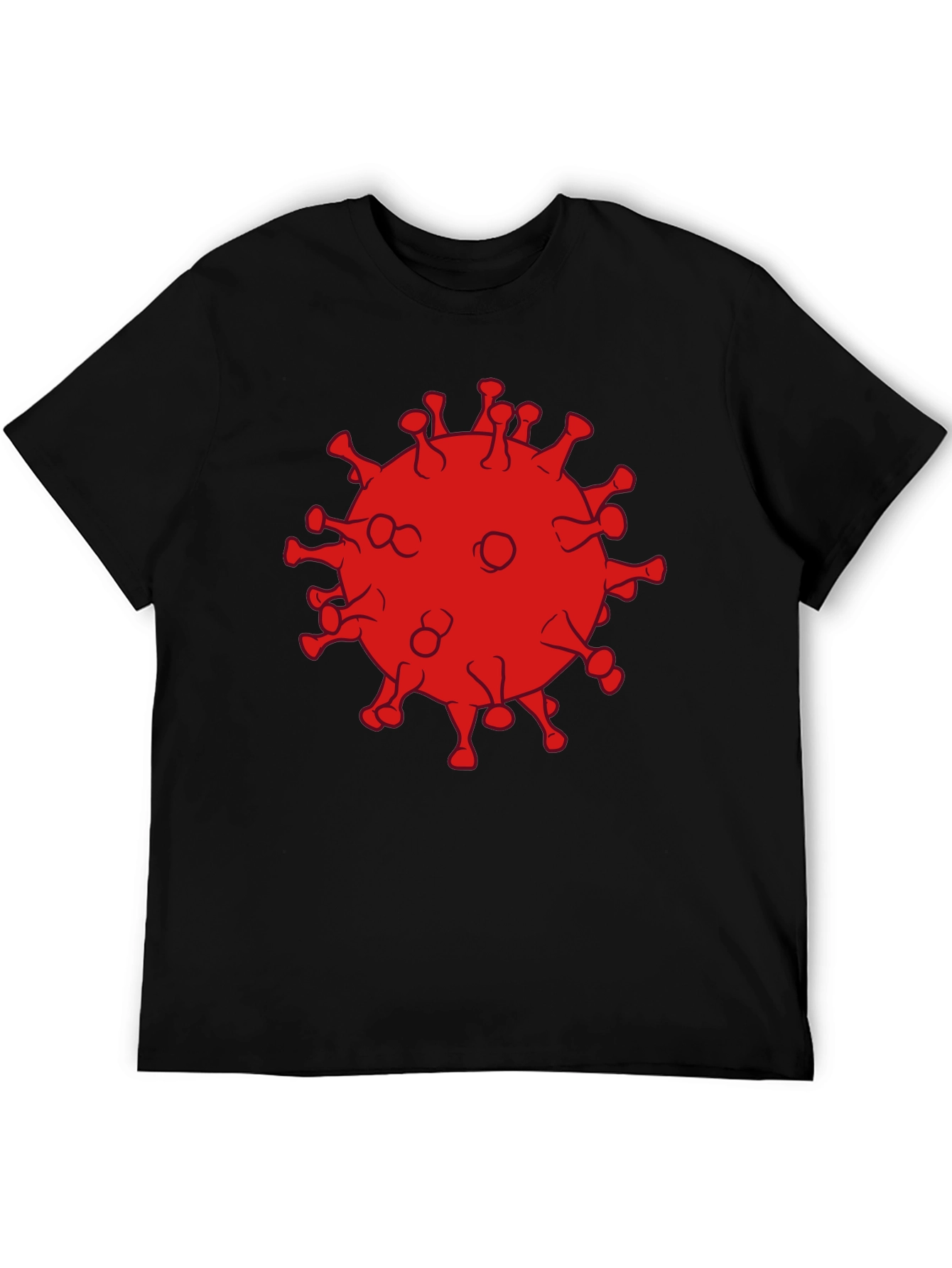 Corona Virus Graphic Black T-Shirt