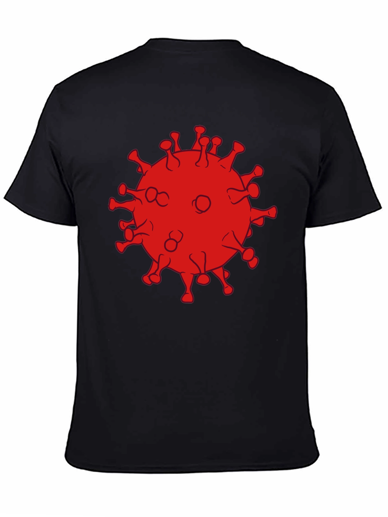 Corona Virus Graphic Black T-Shirt