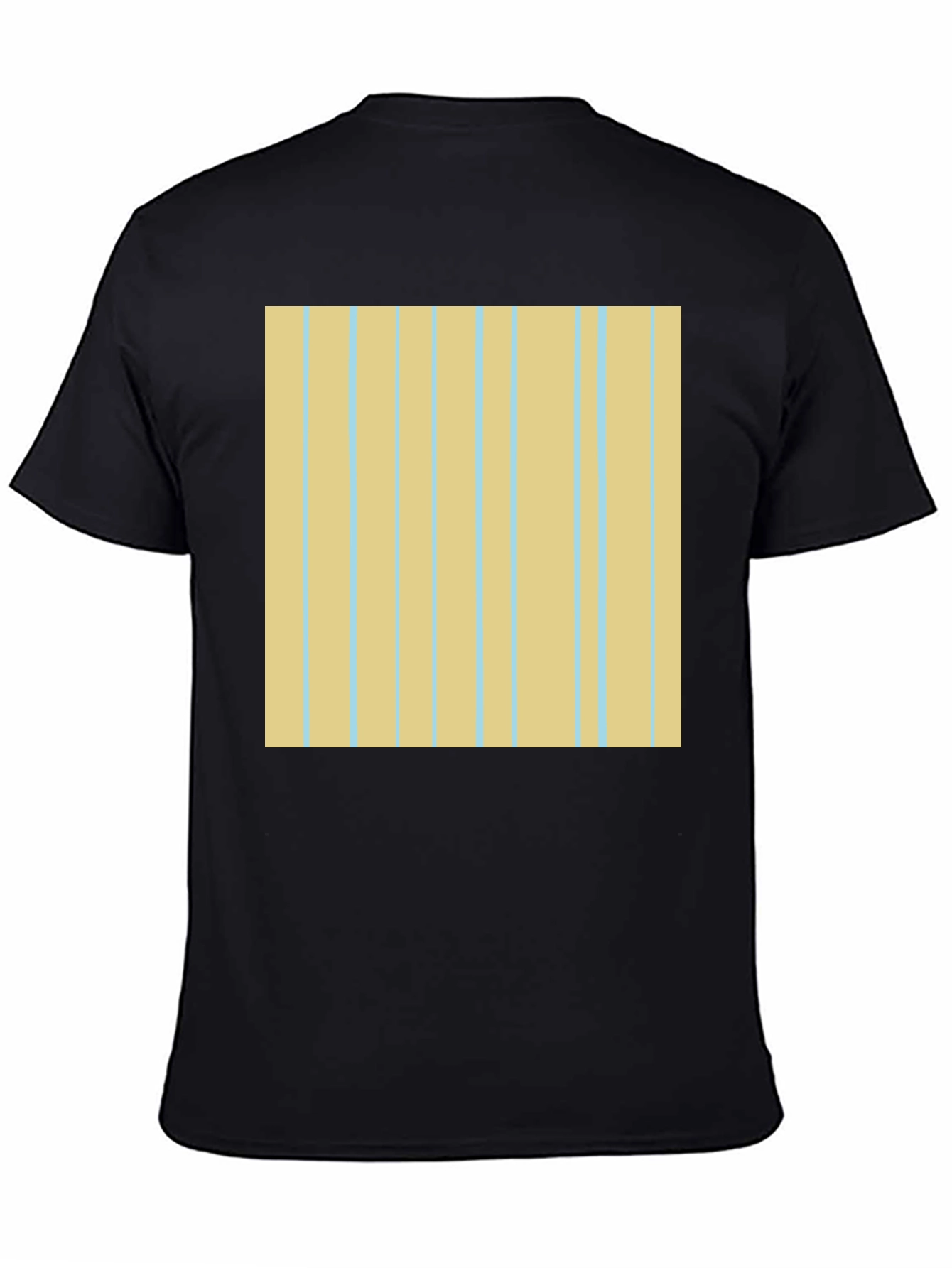Striped Pattern Black Tee