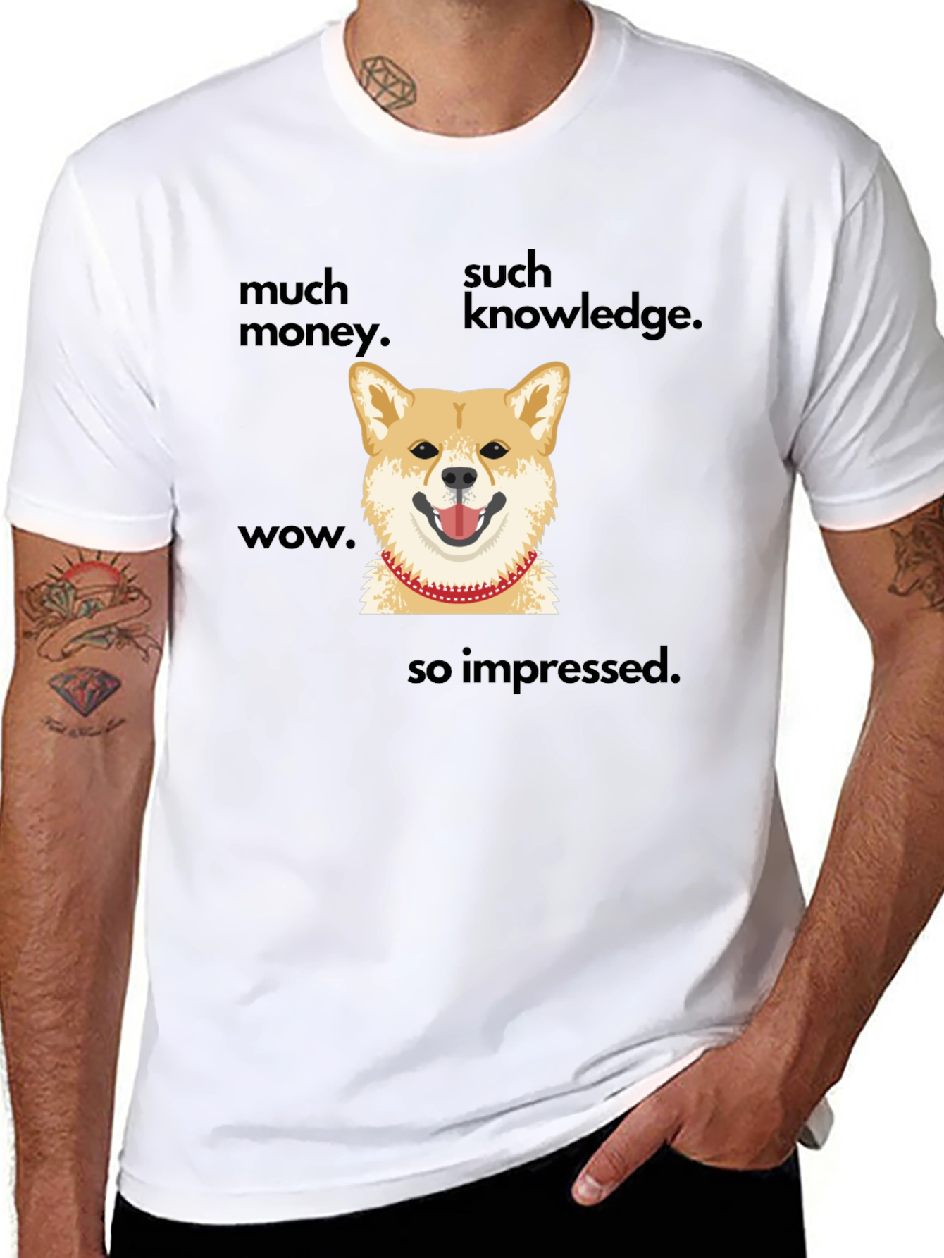 Doge Meme T-Shirt - Much Money Such Knowledge Wow!