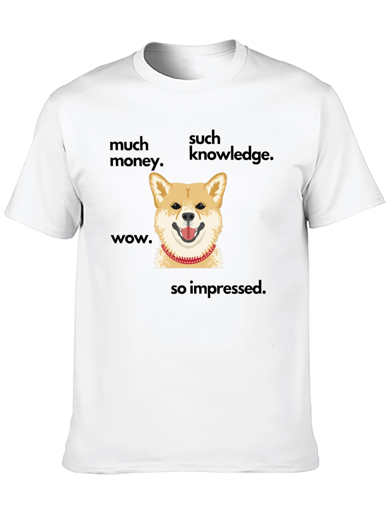 Doge Meme T-Shirt - Much Money Such Knowledge Wow!