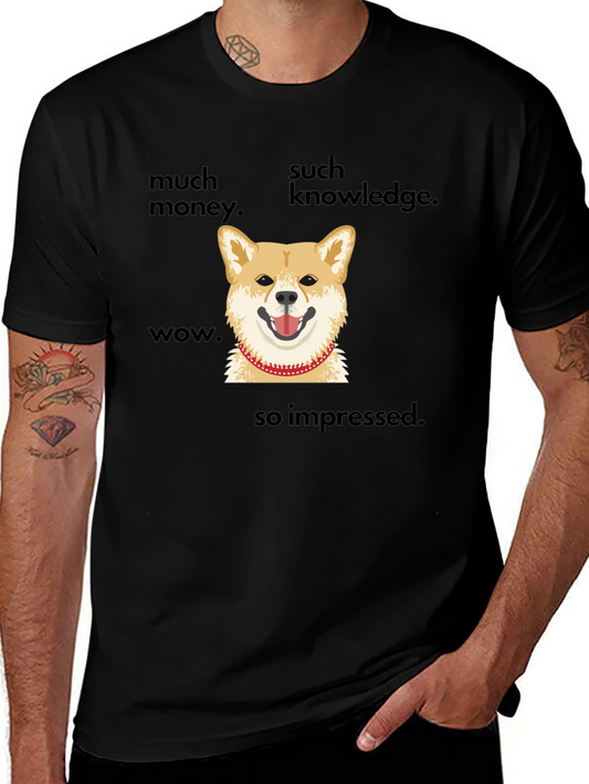Doge Meme T-Shirt - Much Money Such Knowledge Wow!