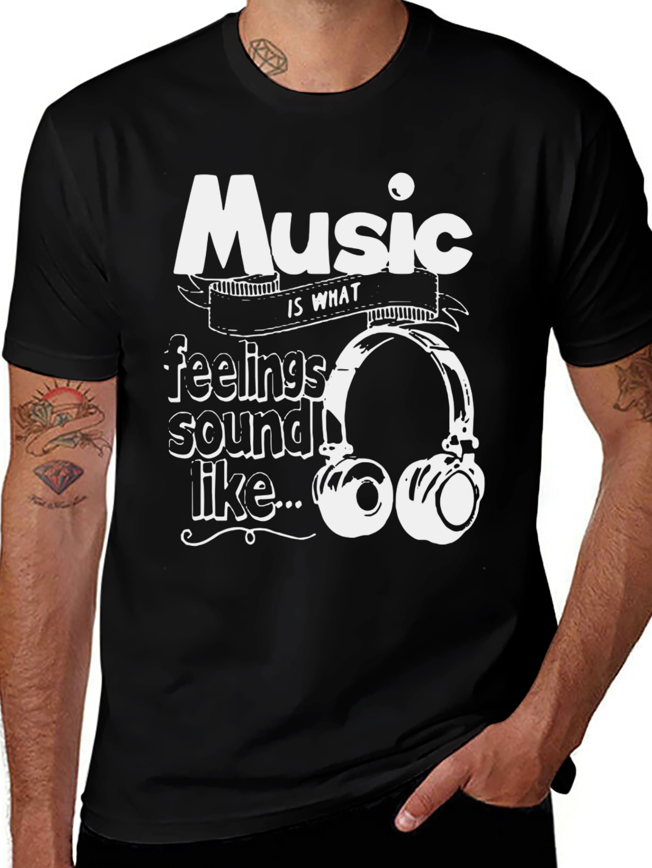 Music is What Feelings Sound Like T-Shirt
