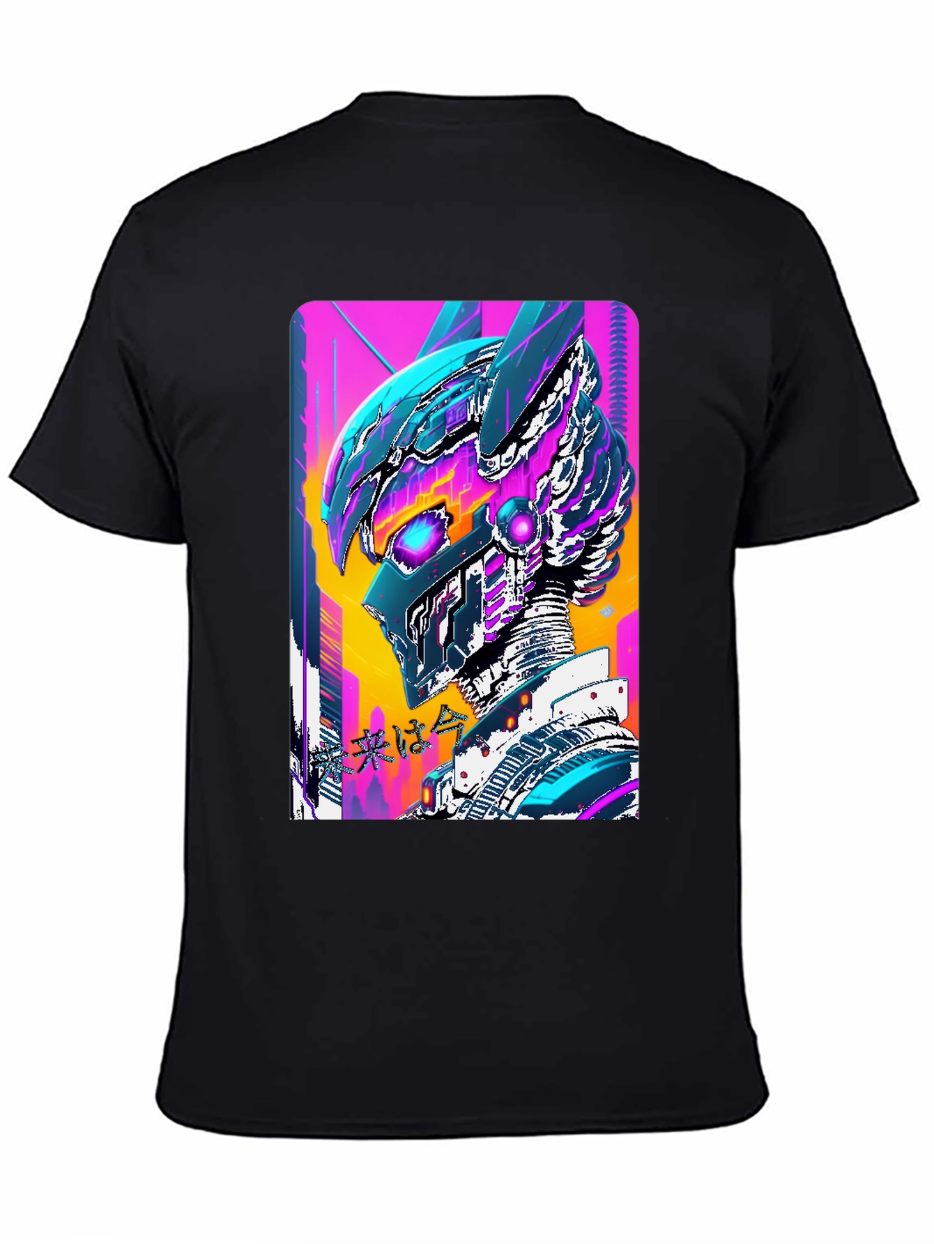 Cyberpunk Robot T-Shirt - Black