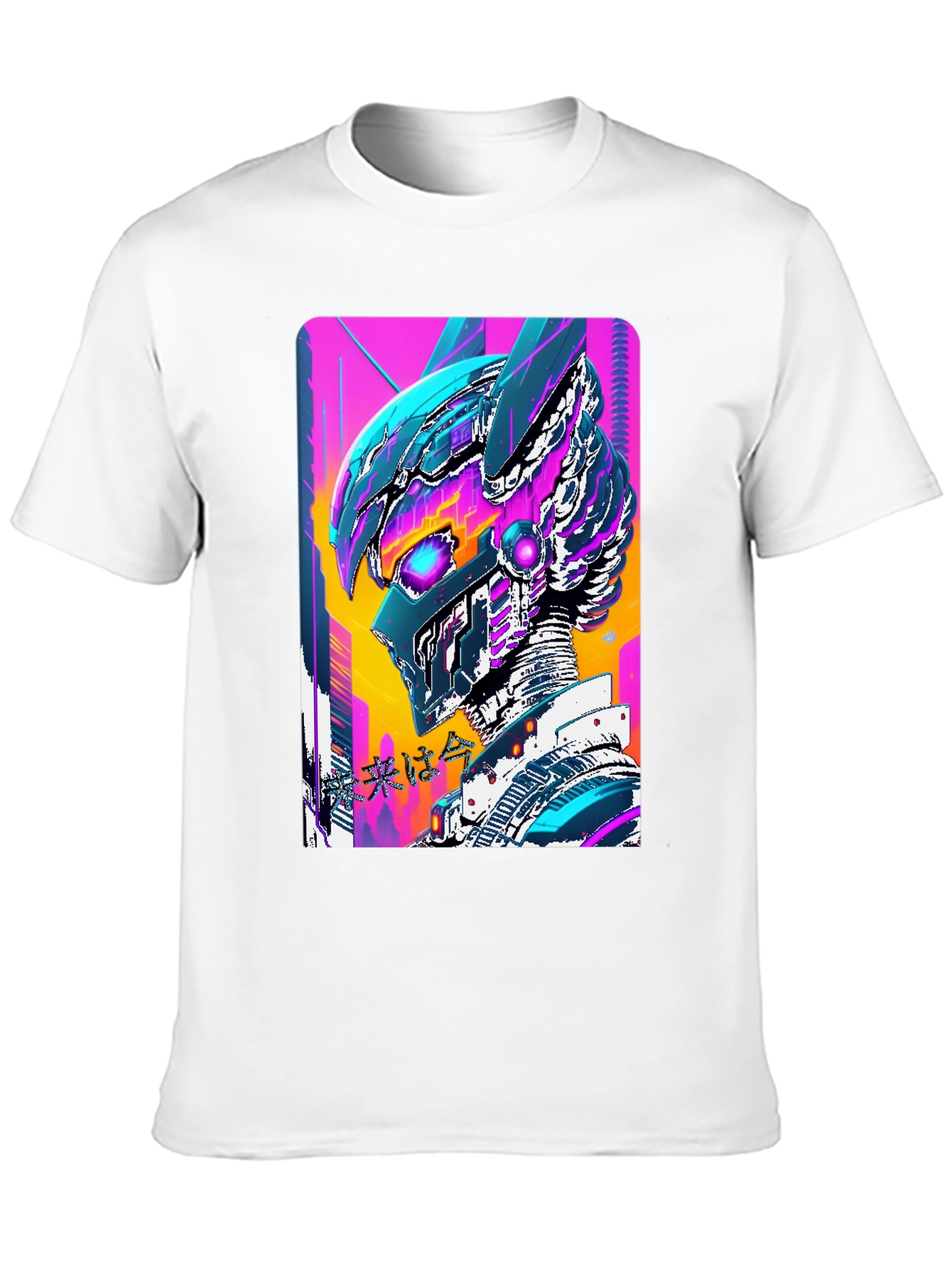 Cyberpunk Robot T-Shirt - Black