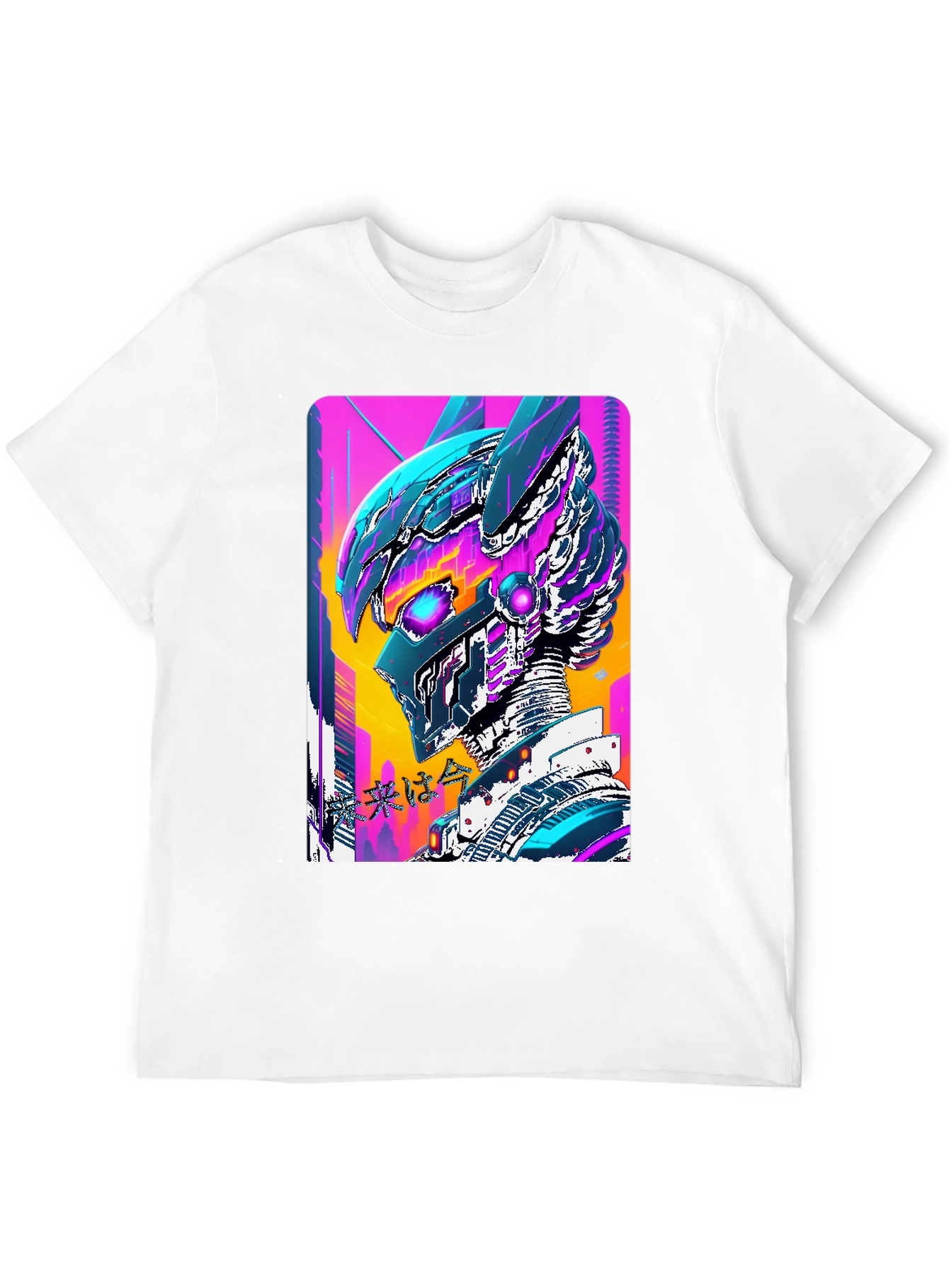 Cyberpunk Robot T-Shirt - Black