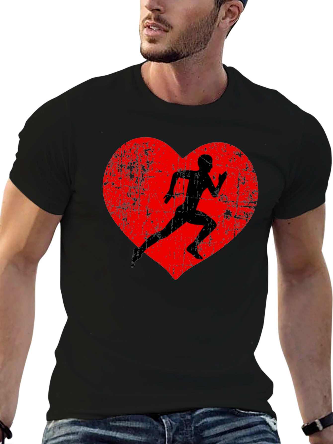Runner Heart Graphic T-Shirt