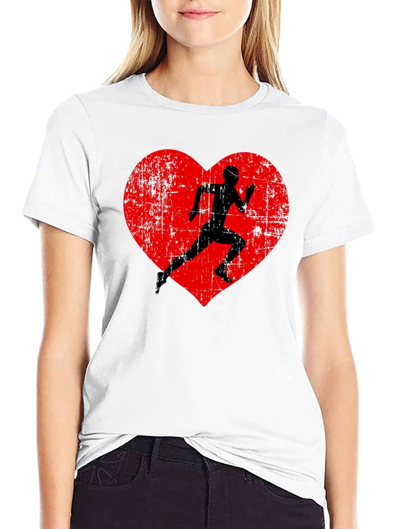 Runner Heart Graphic T-Shirt