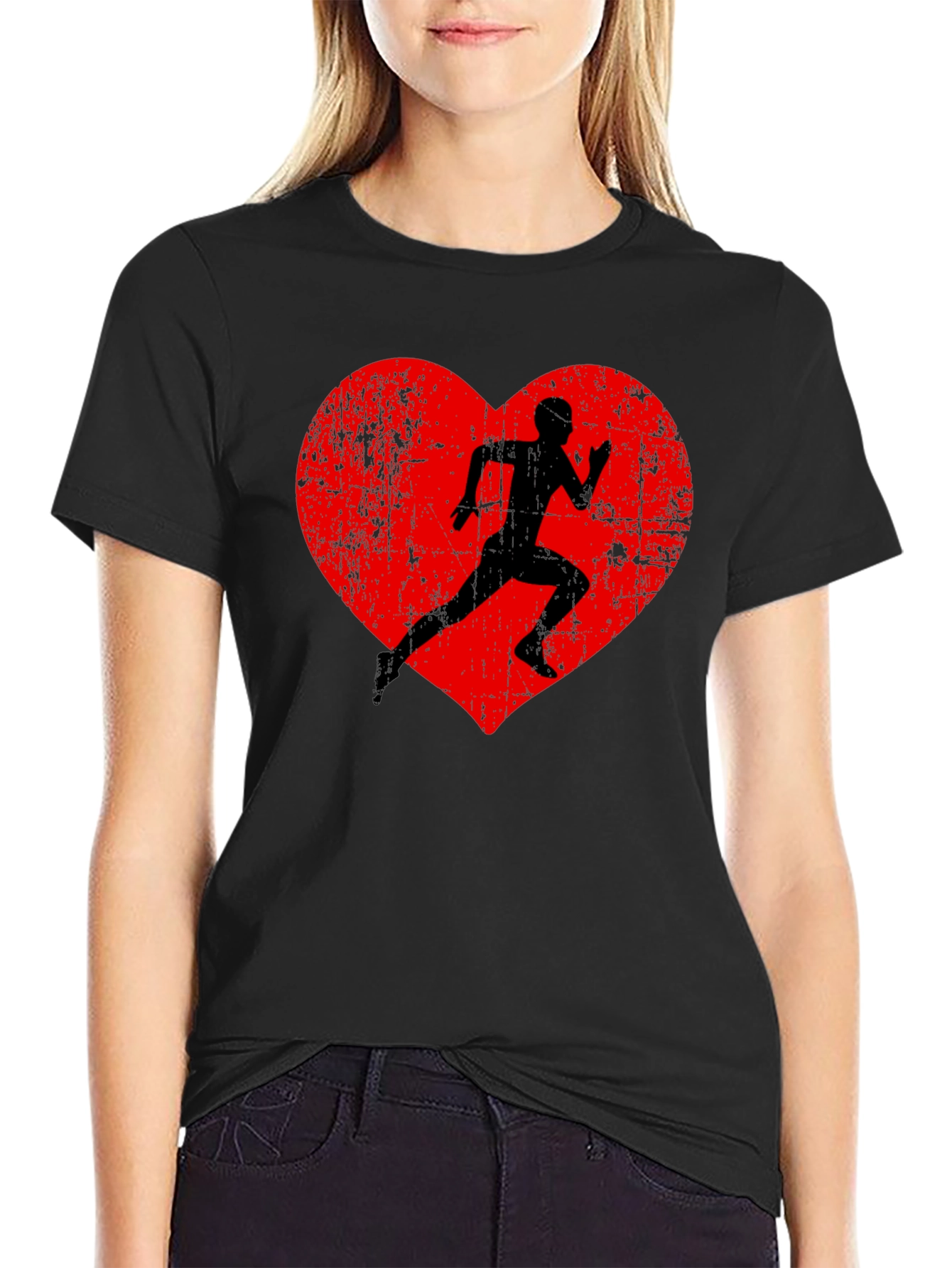 Runner Heart Graphic T-Shirt