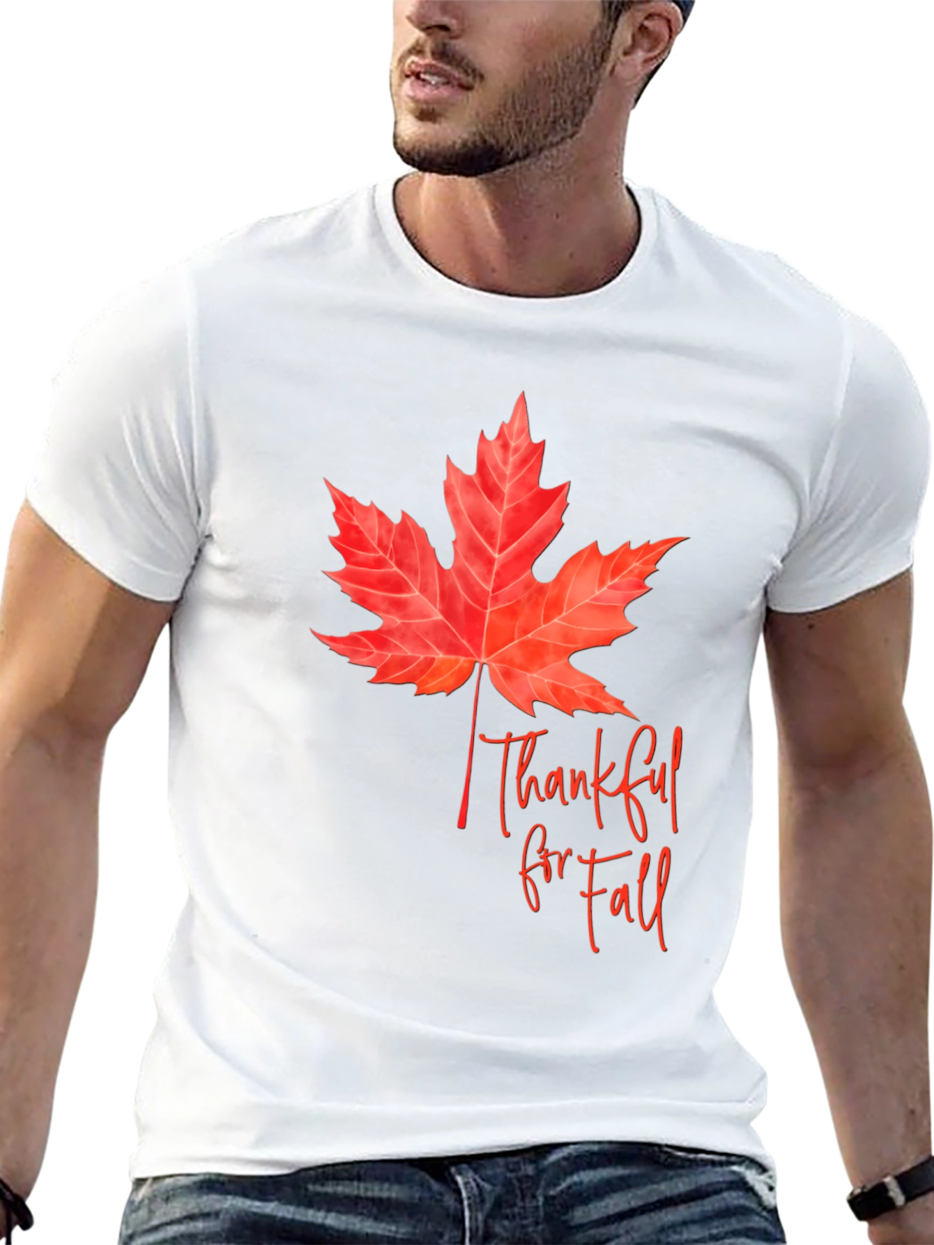 Thankful for Fall Black T-Shirt