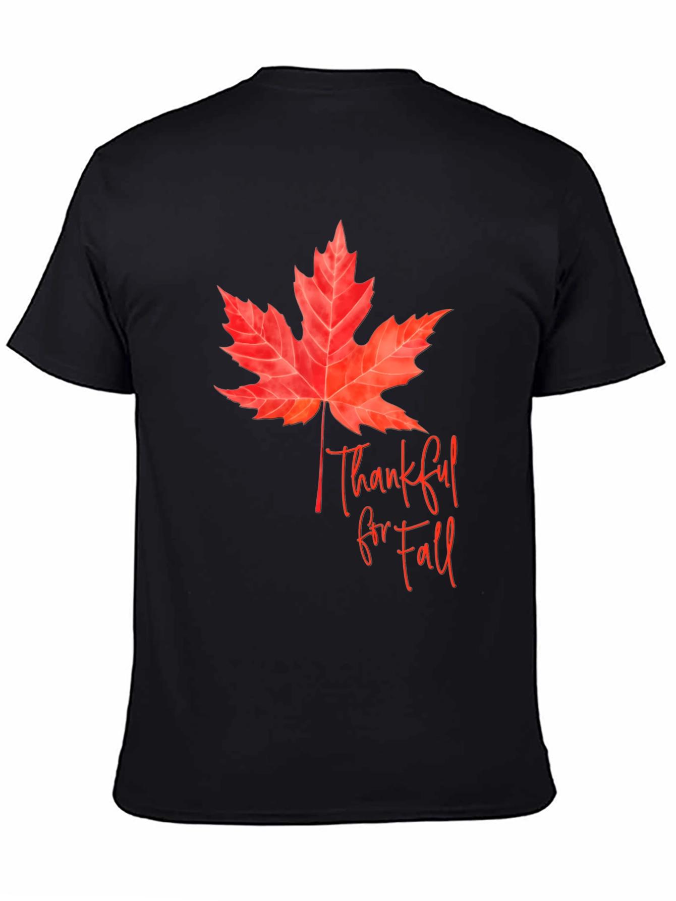 Thankful for Fall Black T-Shirt