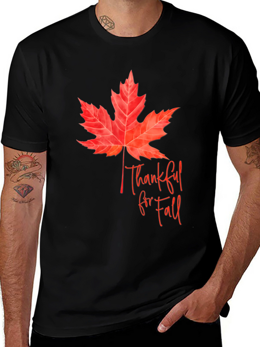 Thankful for Fall Black T-Shirt
