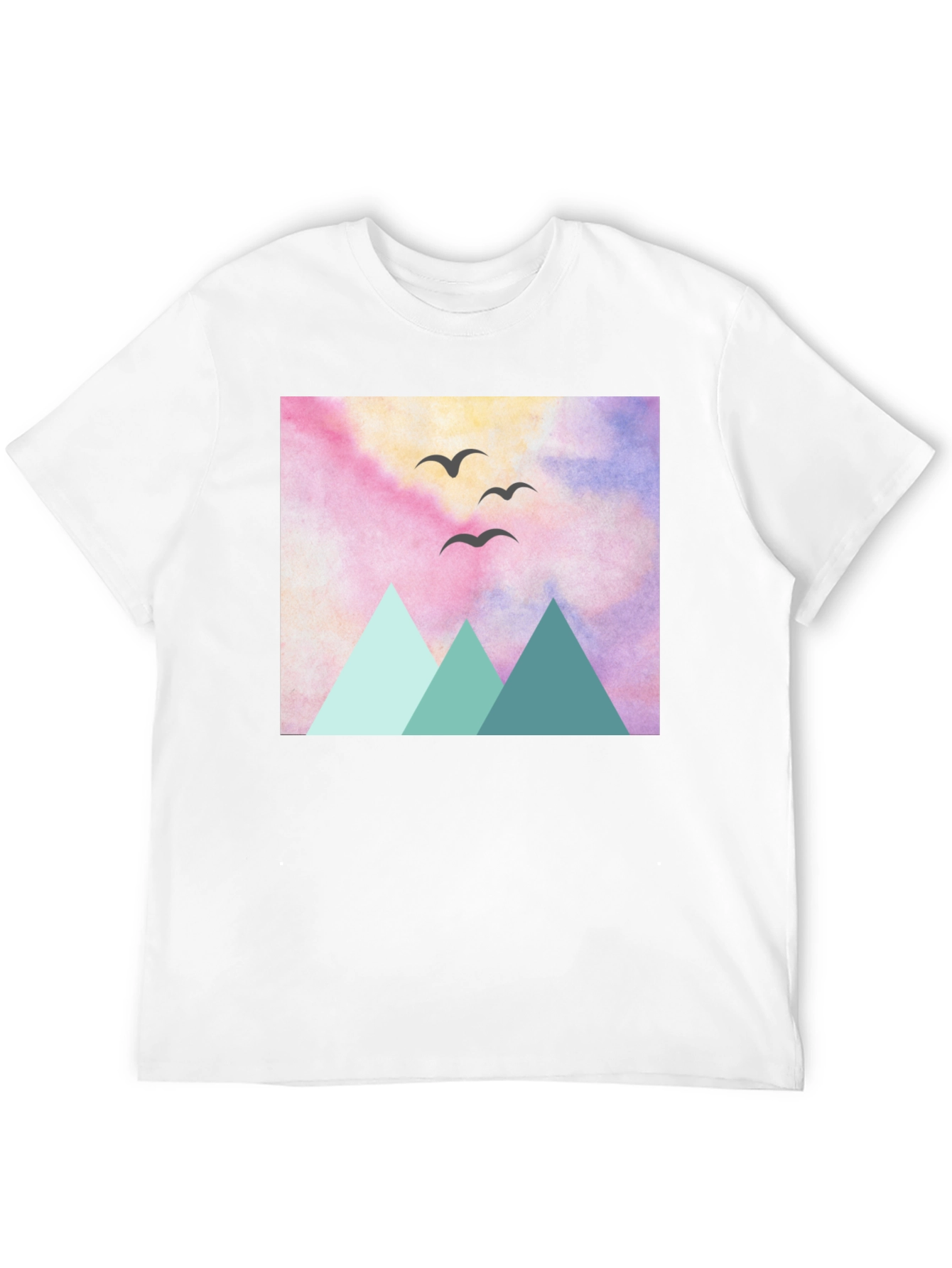 Mountain Birds Graphic Tee - Nature Inspired Design