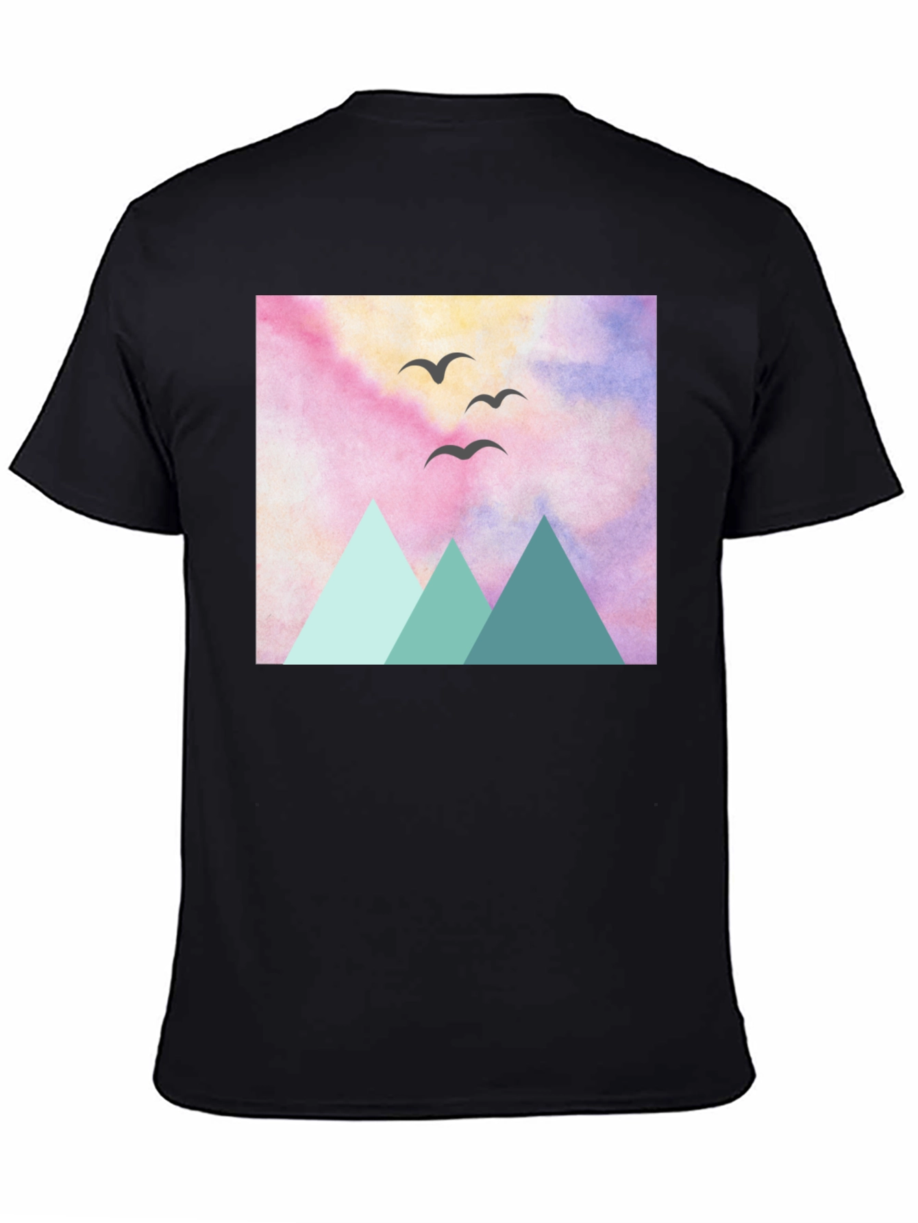 Mountain Birds Graphic Tee - Nature Inspired Design
