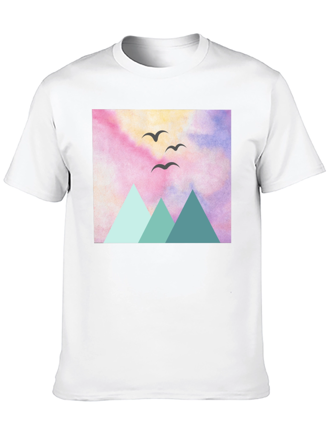 Mountain Birds Graphic Tee - Nature Inspired Design