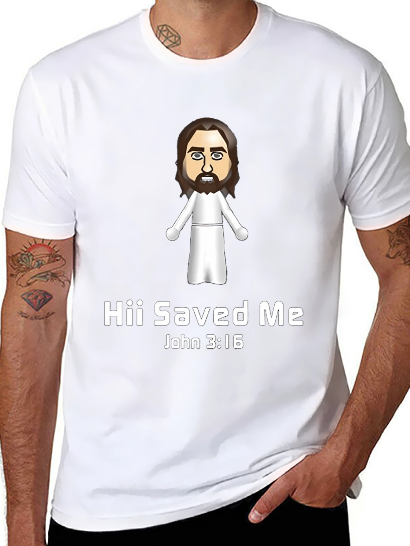 Hii Saved Me T-Shirt - John 3:16