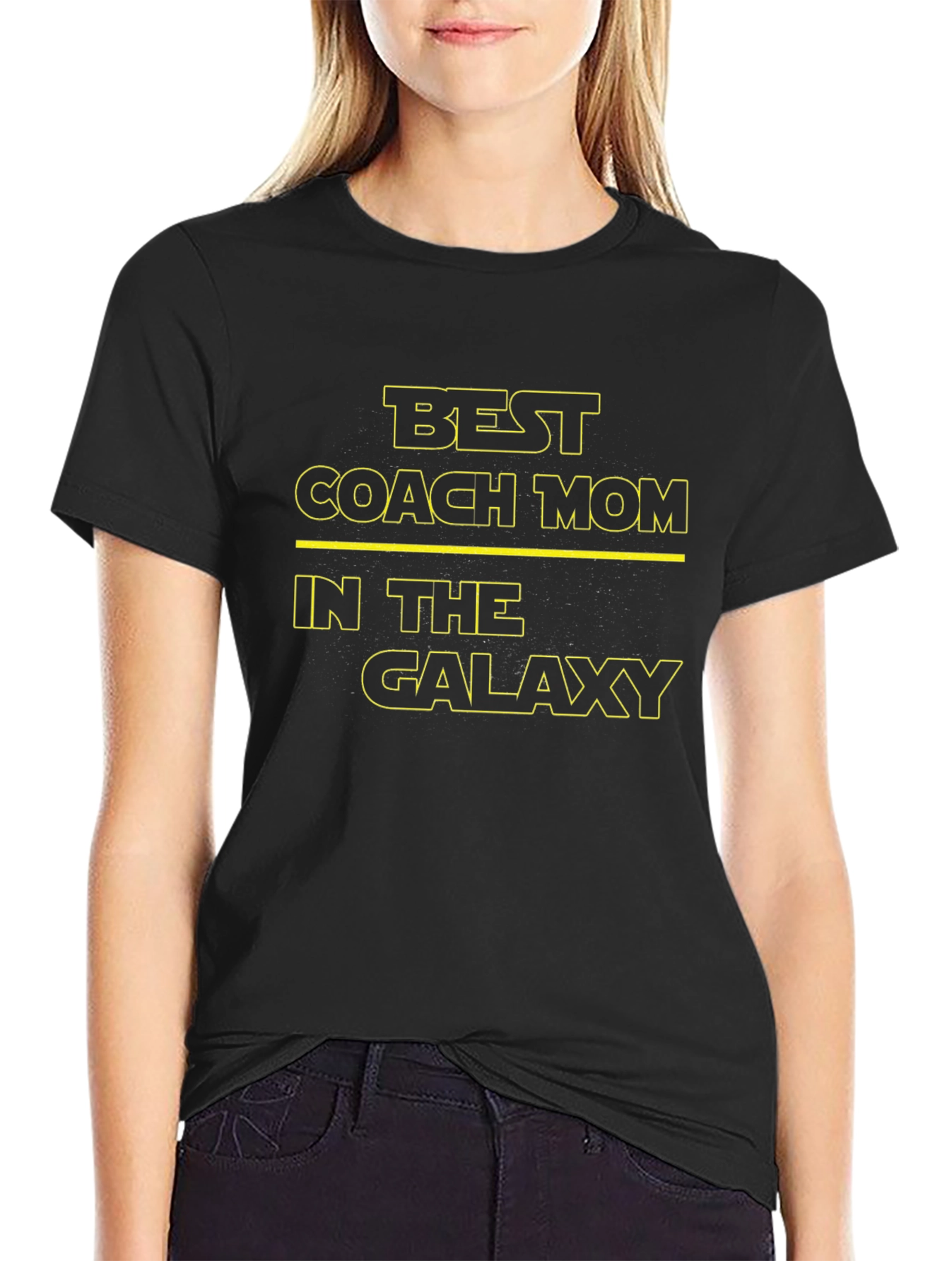 Best Coach Mom Galaxy Black T-Shirt