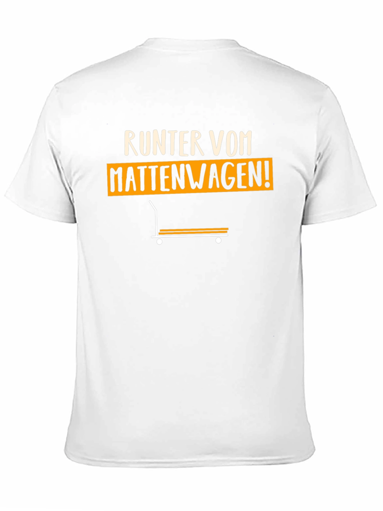 Runter Vom Mattenwagen! Black Graphic Tee
