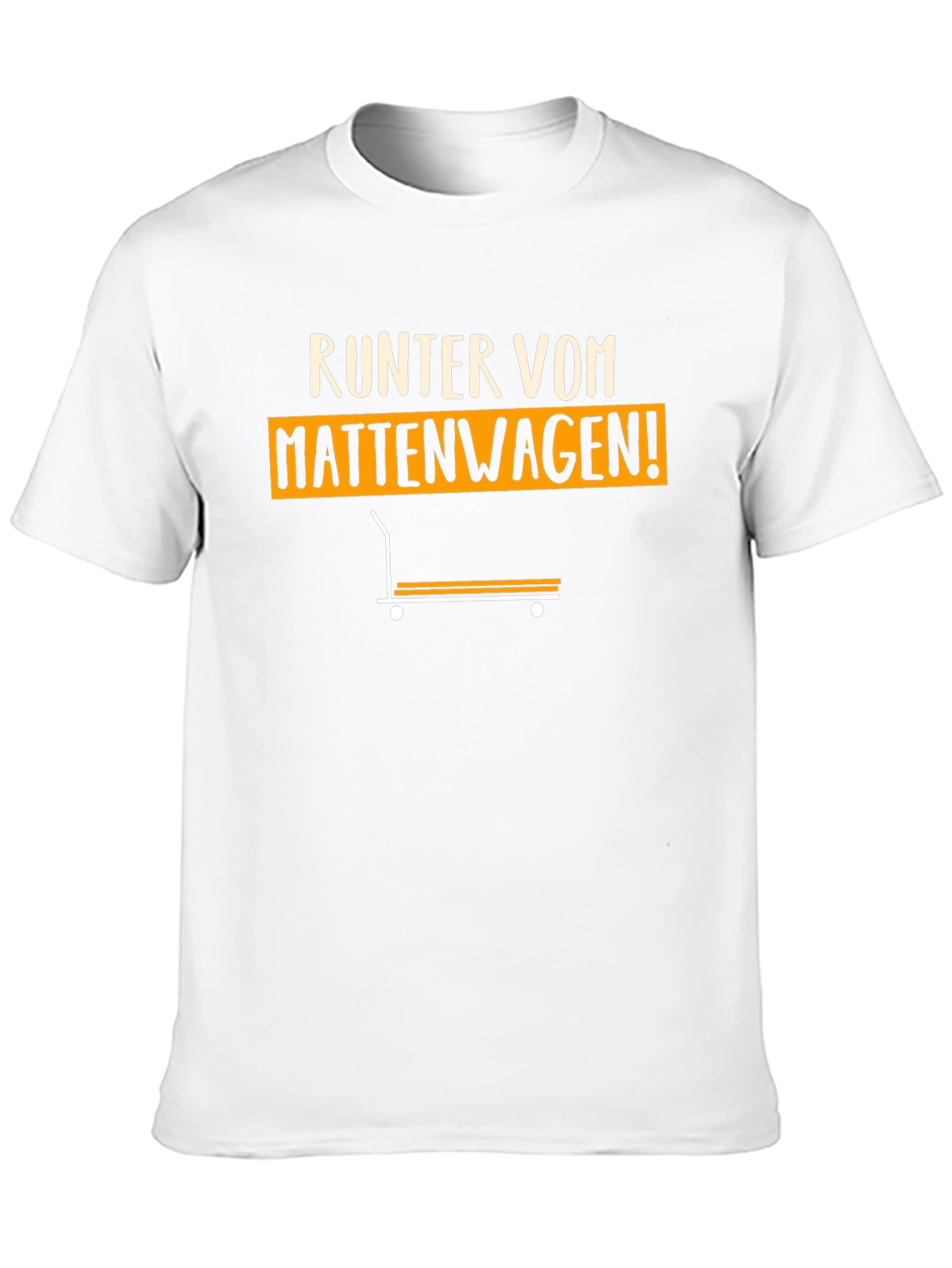 Runter Vom Mattenwagen! Black Graphic Tee