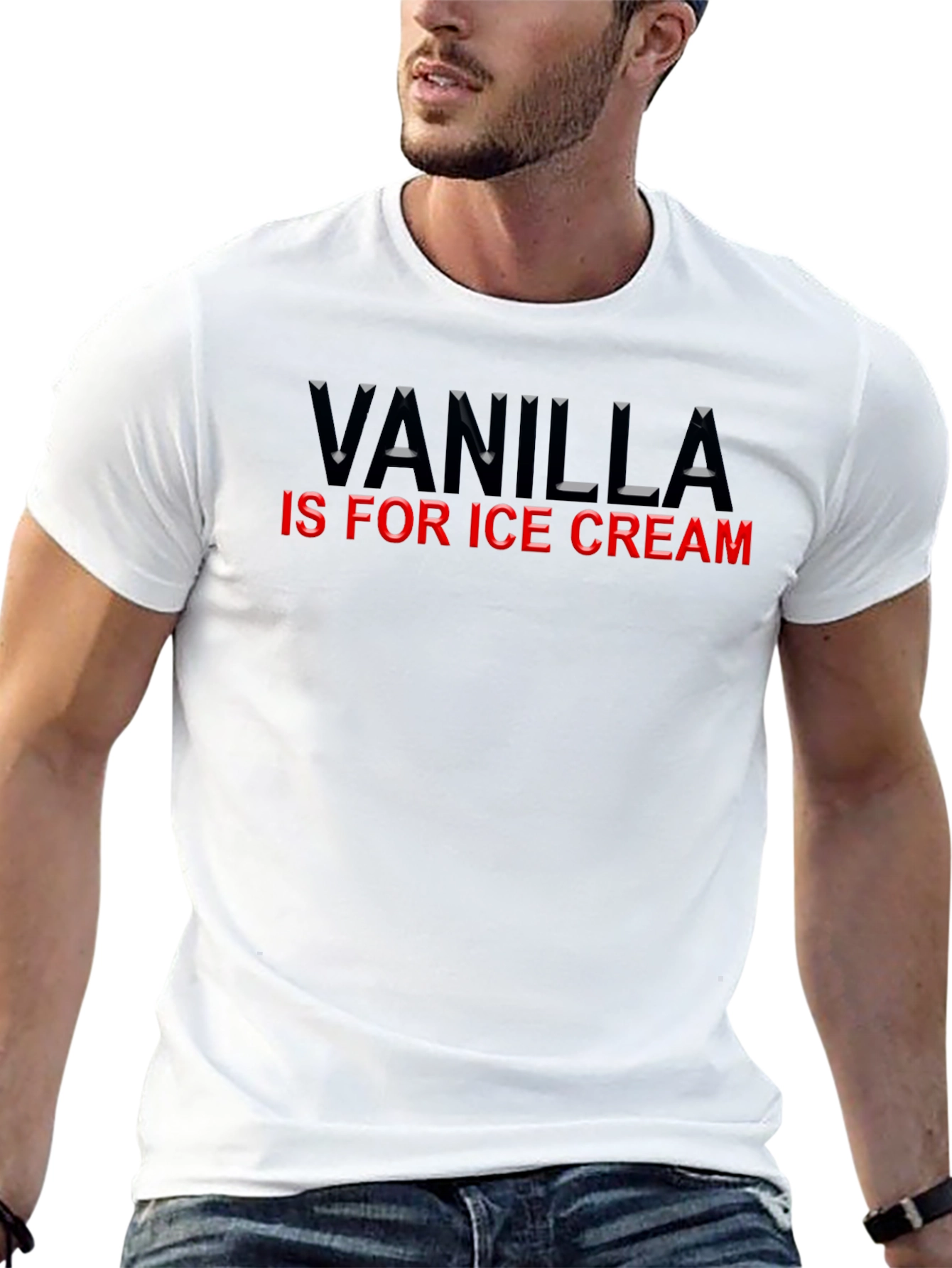 Vanilla is for Ice Cream Graphic T-Shirt