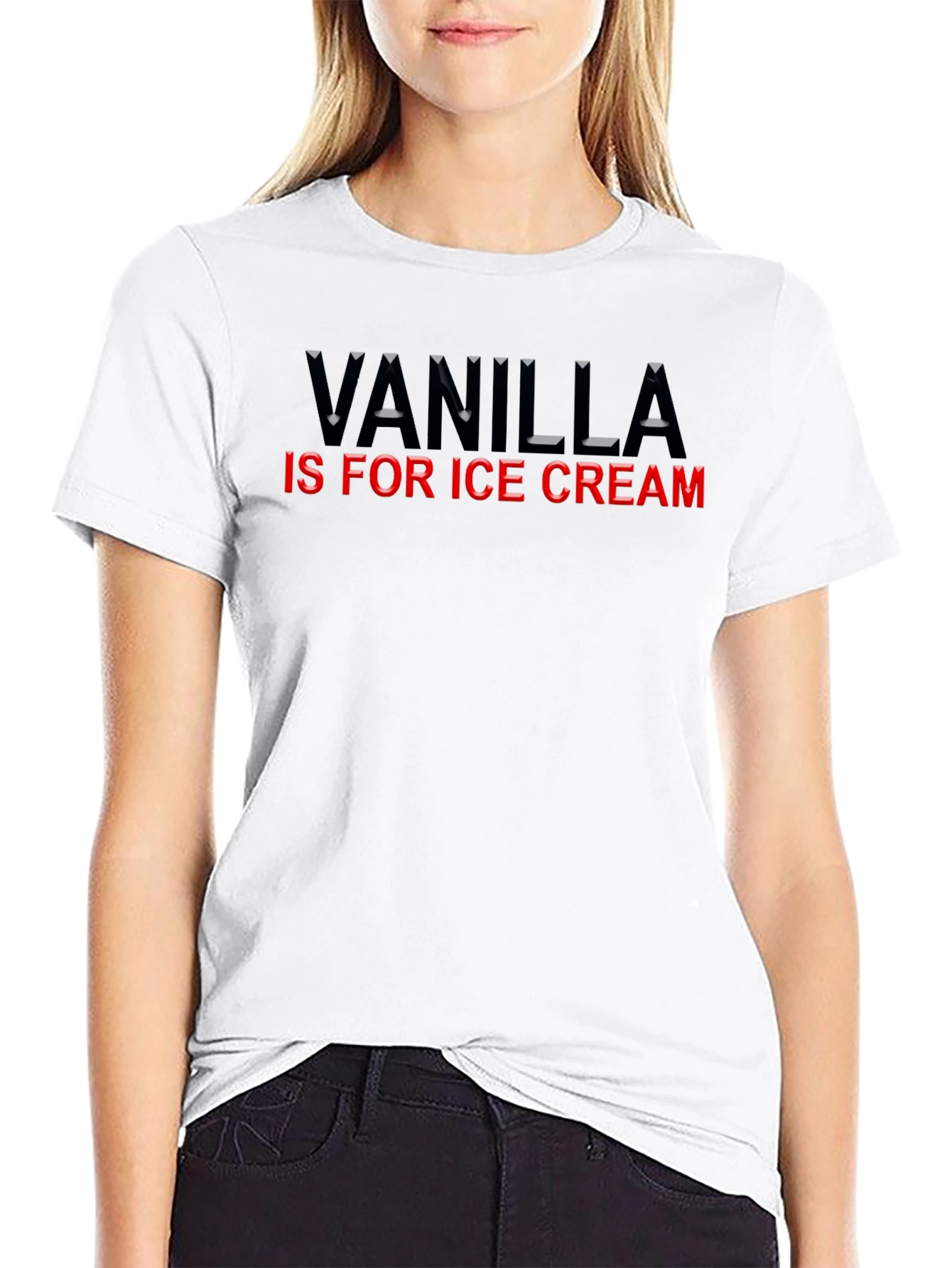 Vanilla is for Ice Cream Graphic T-Shirt