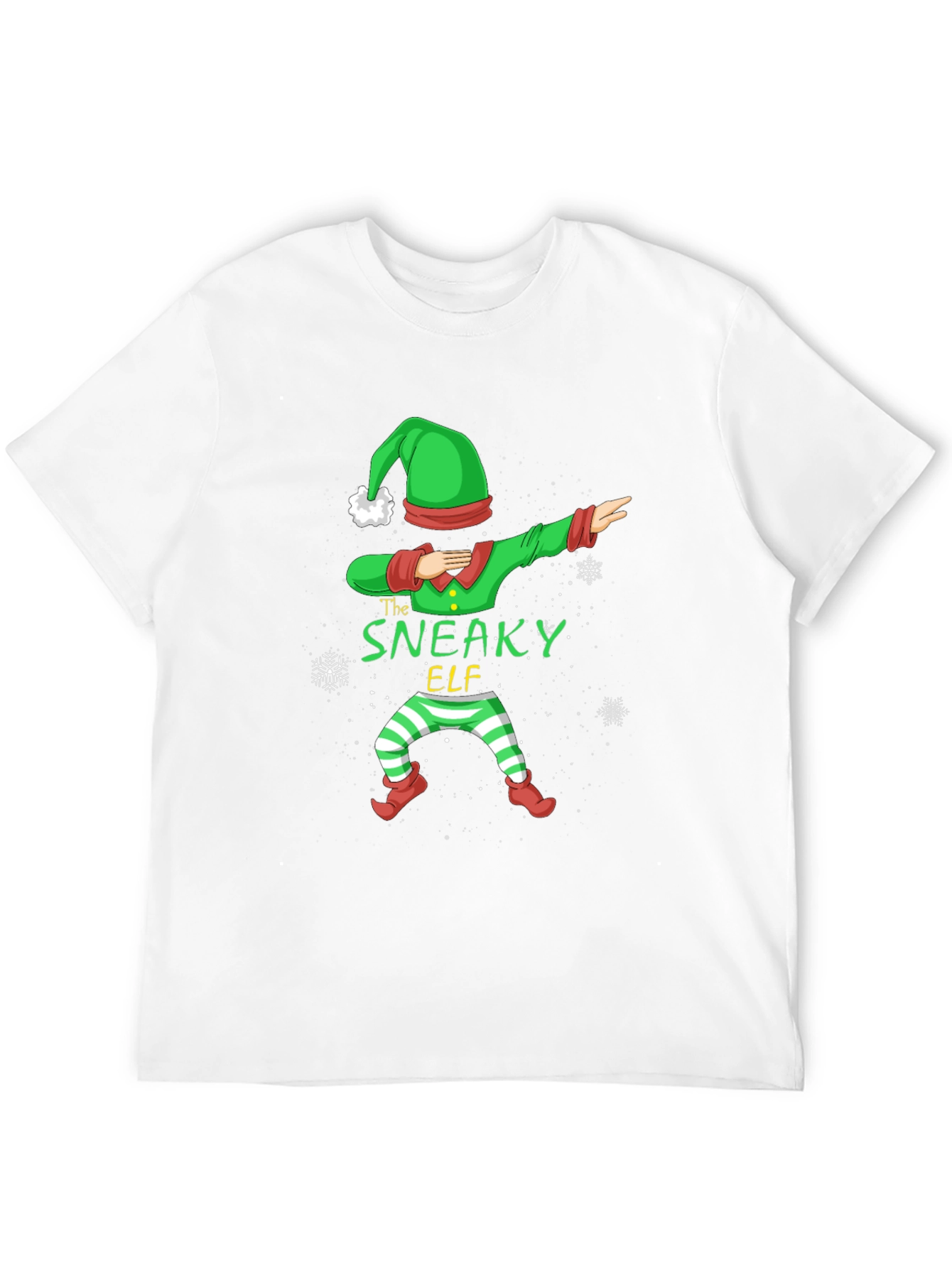Sneaky Elf Dabbing Christmas T-Shirt