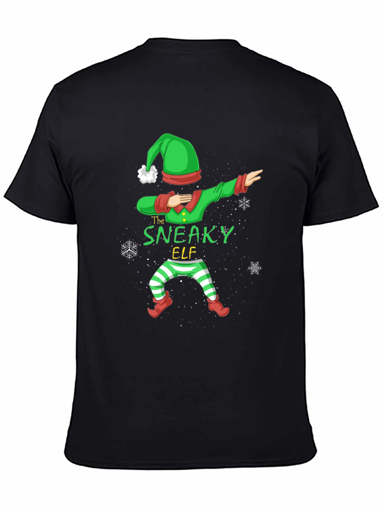 Sneaky Elf Dabbing Christmas T-Shirt