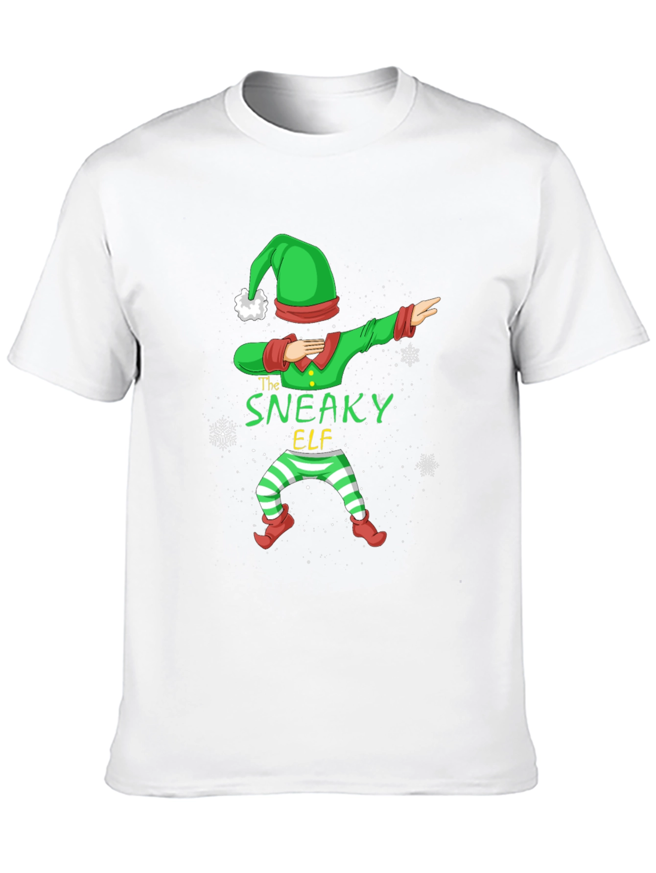 Sneaky Elf Dabbing Christmas T-Shirt