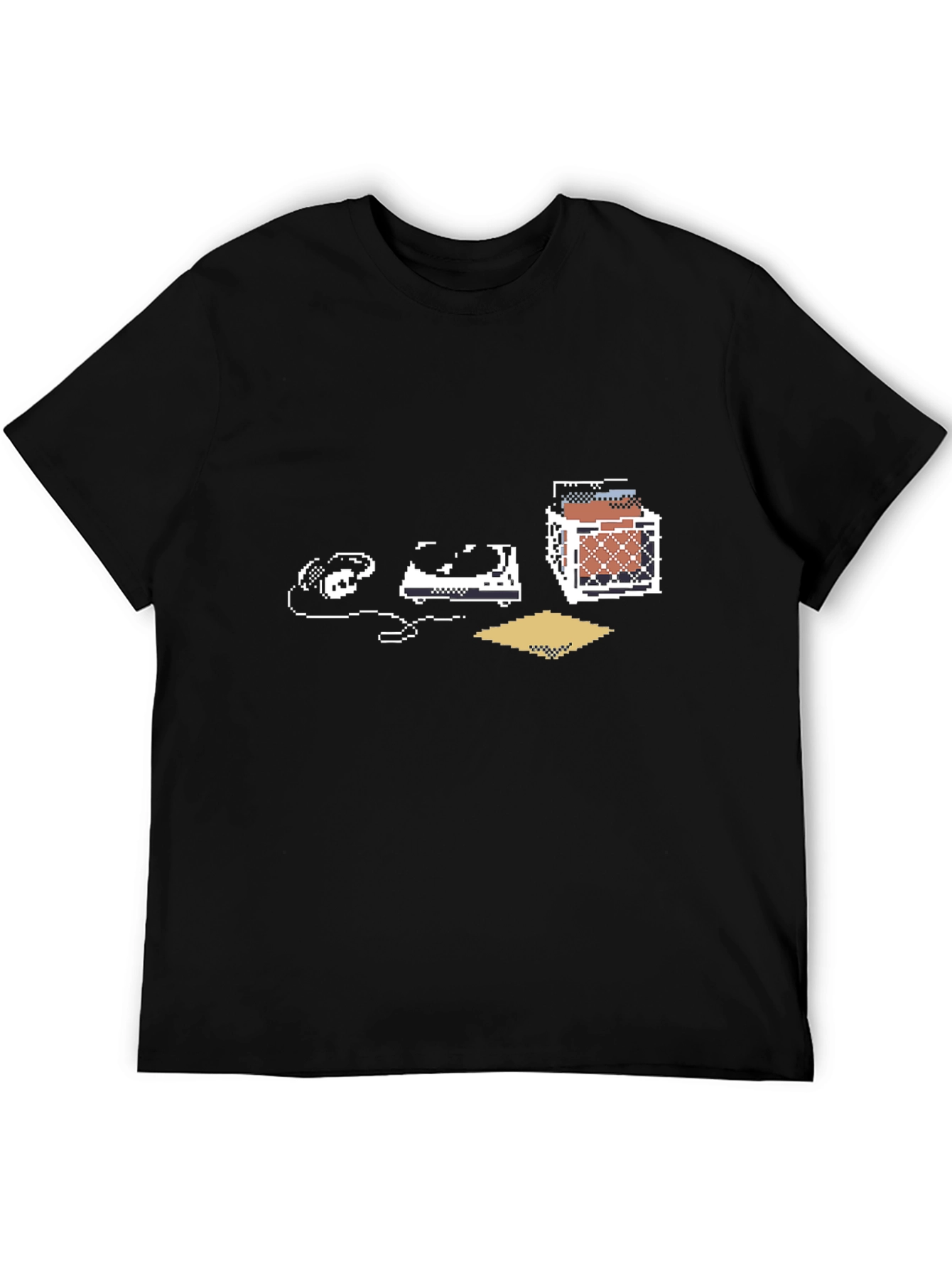 8-Bit DJ Graphic Tee - Retro Music Lover Shirt