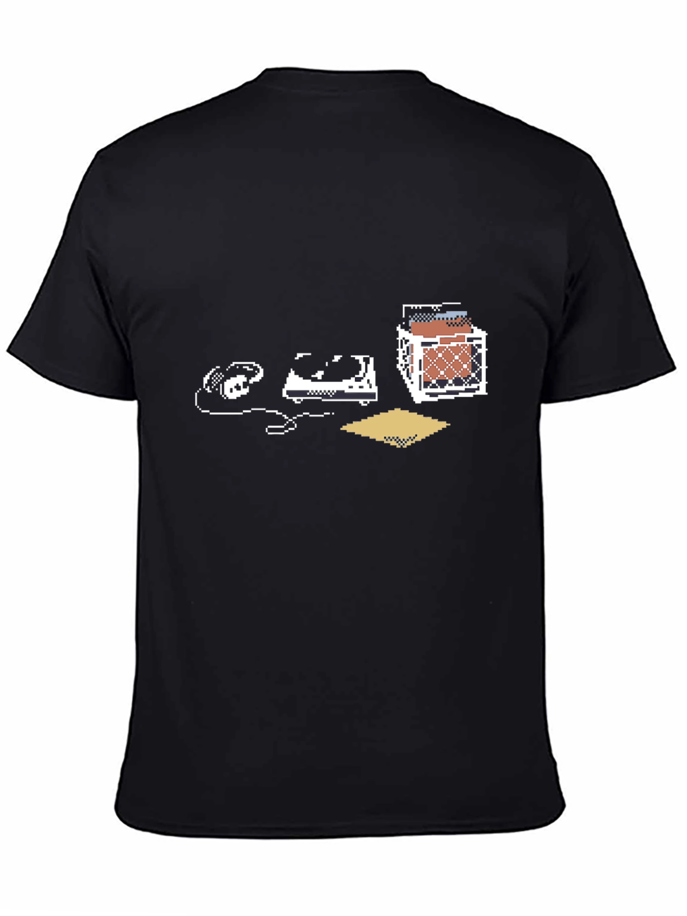 8-Bit DJ Graphic Tee - Retro Music Lover Shirt