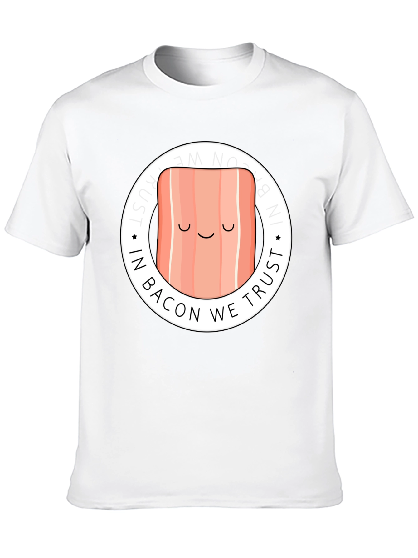 In Bacon We Trust Graphic Tee - Black