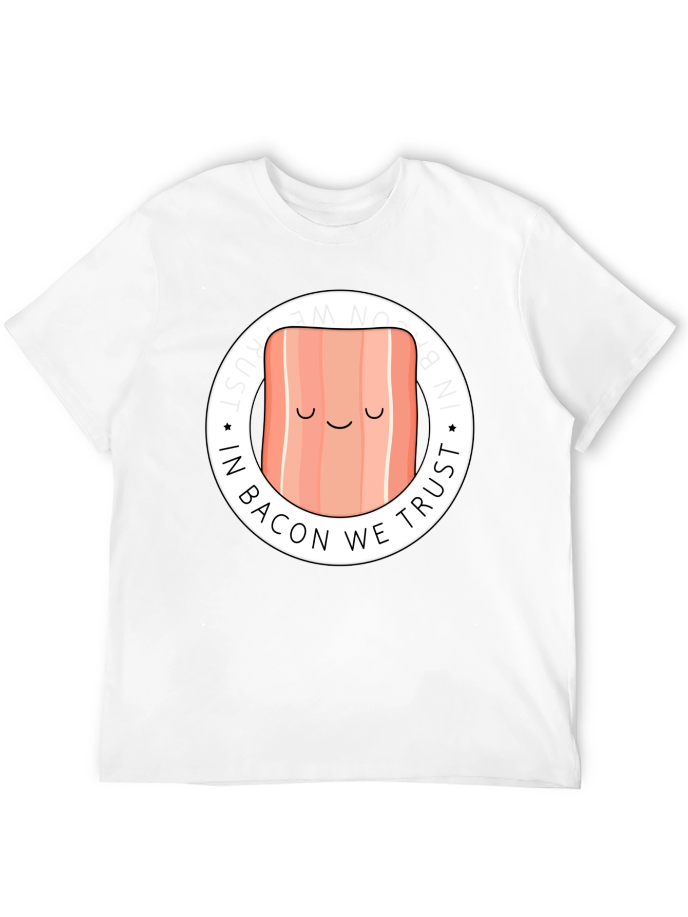 In Bacon We Trust Graphic Tee - Black