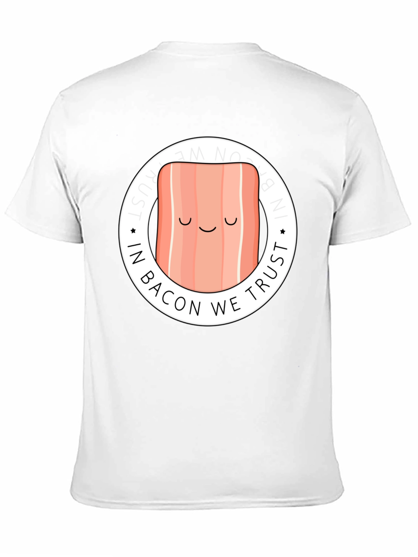 In Bacon We Trust Graphic Tee - Black