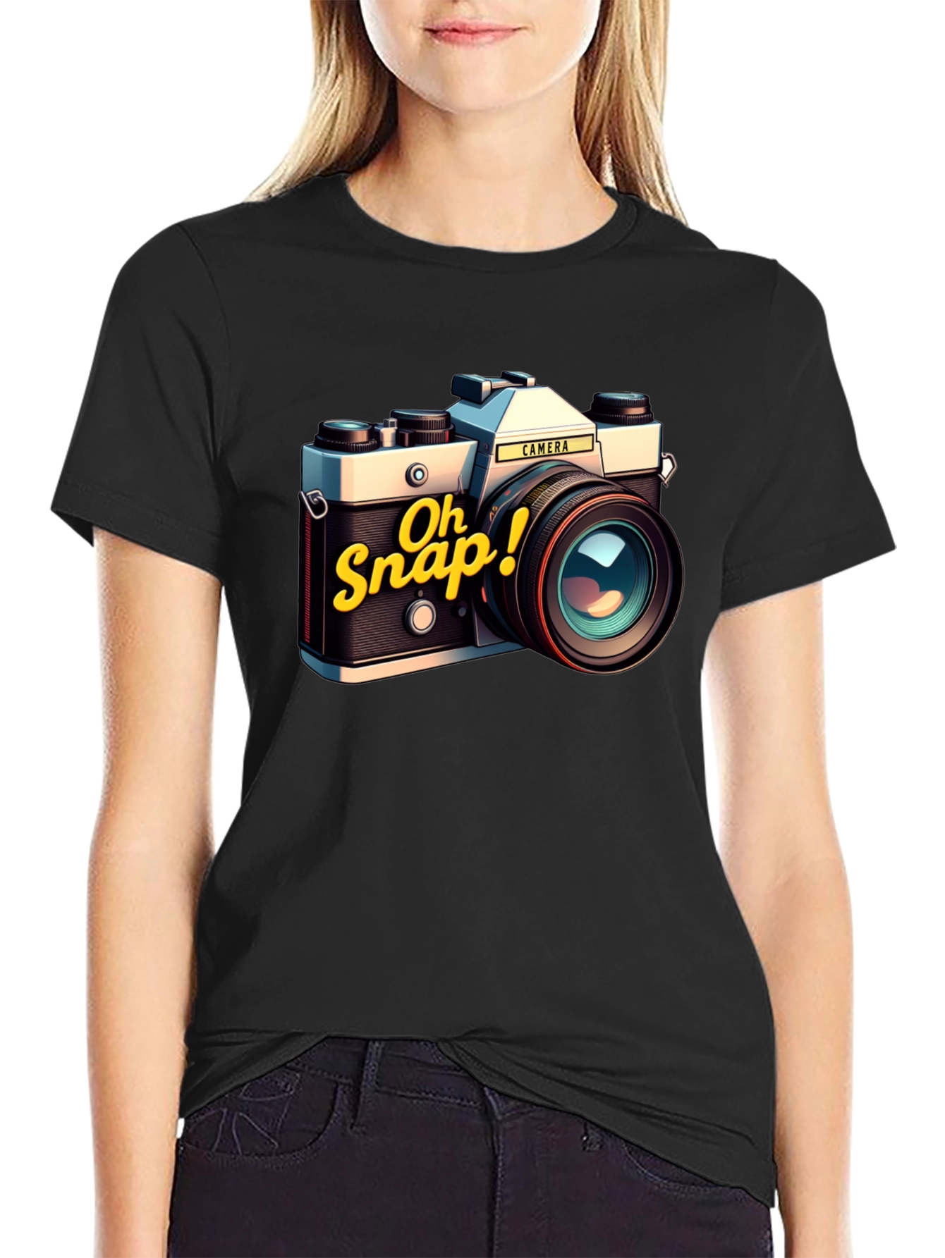 Retro Camera T-Shirt - Oh Snap!