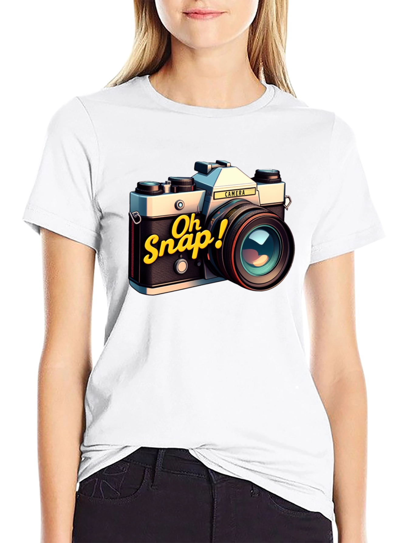Retro Camera T-Shirt - Oh Snap!