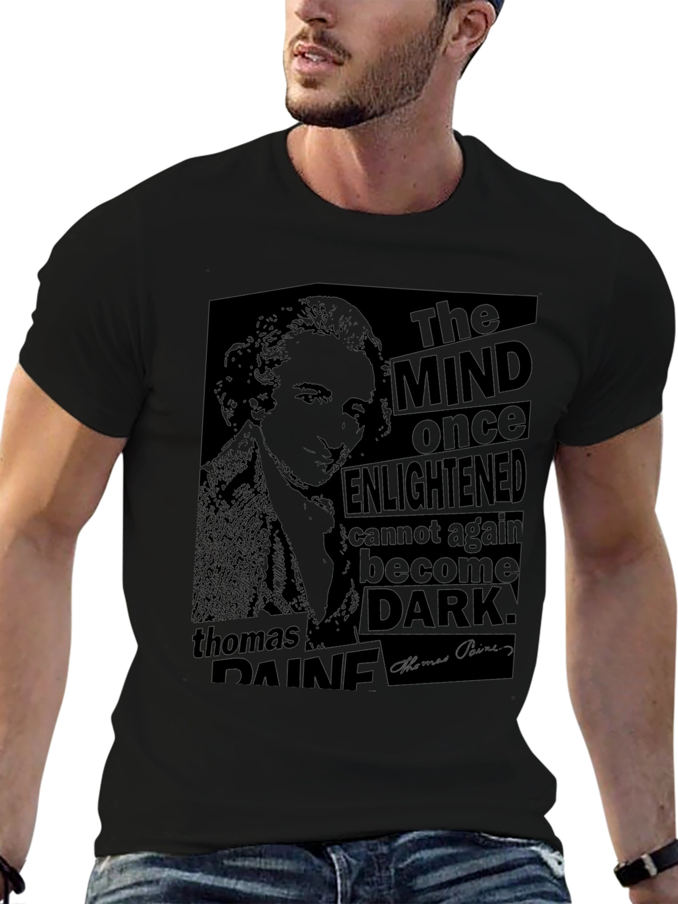 Thomas Paine Graphic Tee - The Mind Once Enlightened