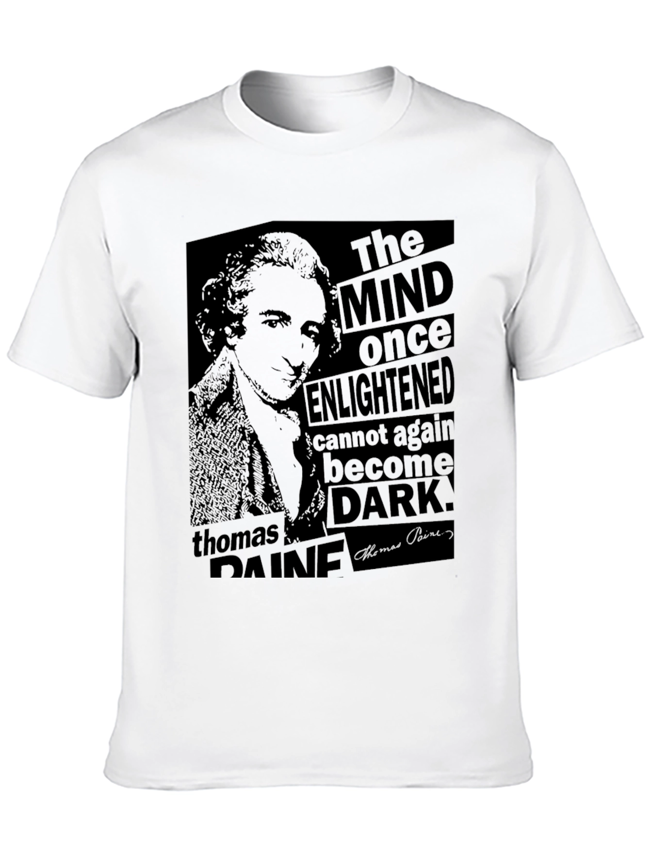 Thomas Paine Graphic Tee - The Mind Once Enlightened