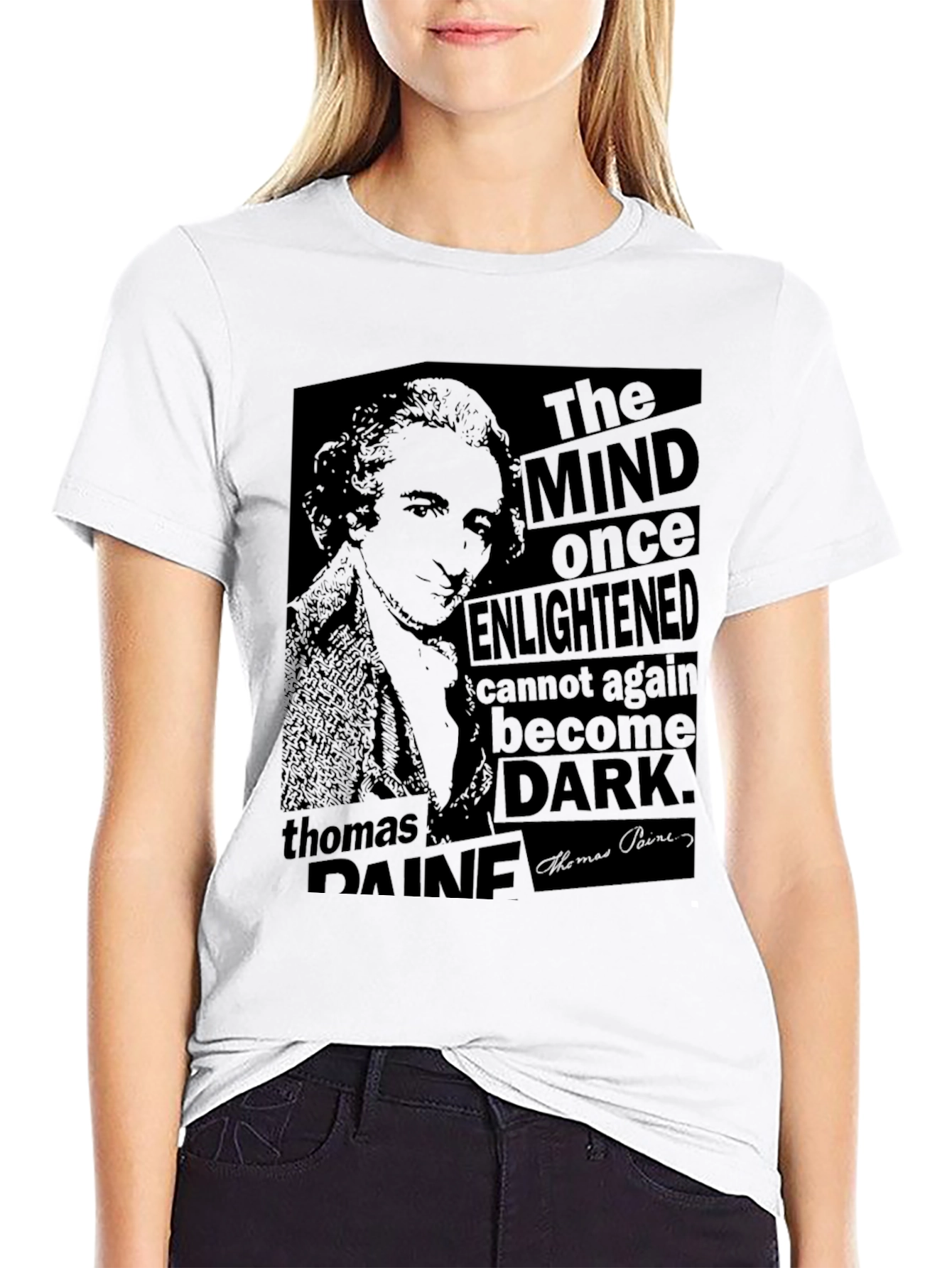 Thomas Paine Graphic Tee - The Mind Once Enlightened