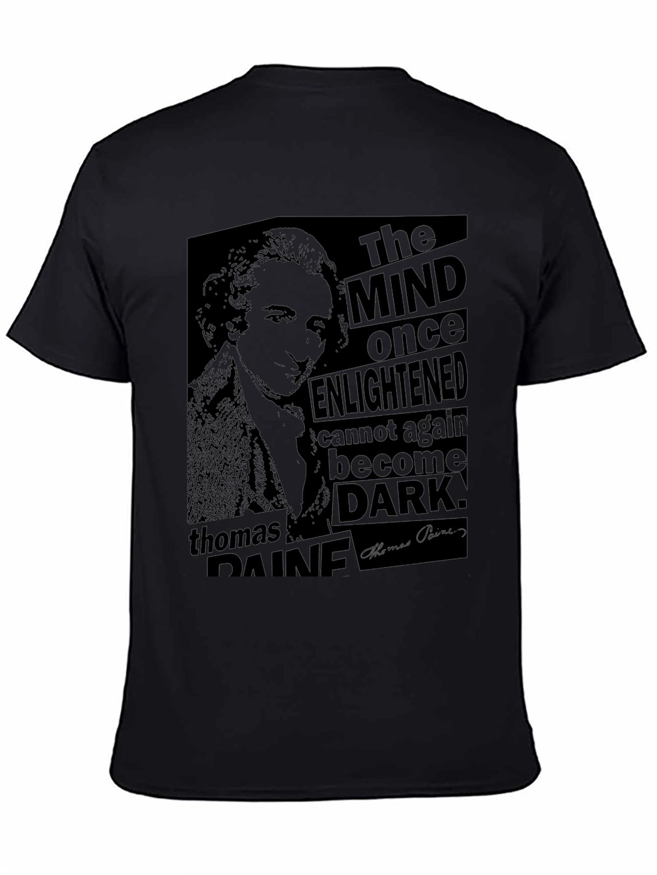 Thomas Paine Graphic Tee - The Mind Once Enlightened