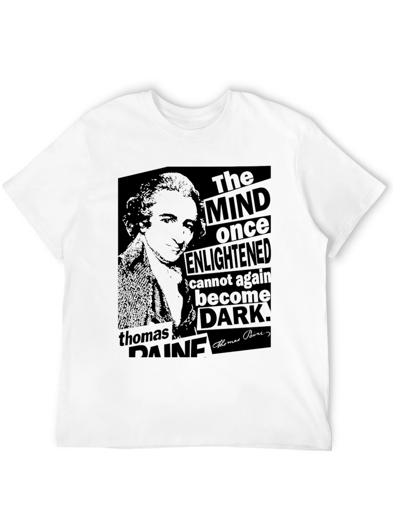 Thomas Paine Graphic Tee - The Mind Once Enlightened