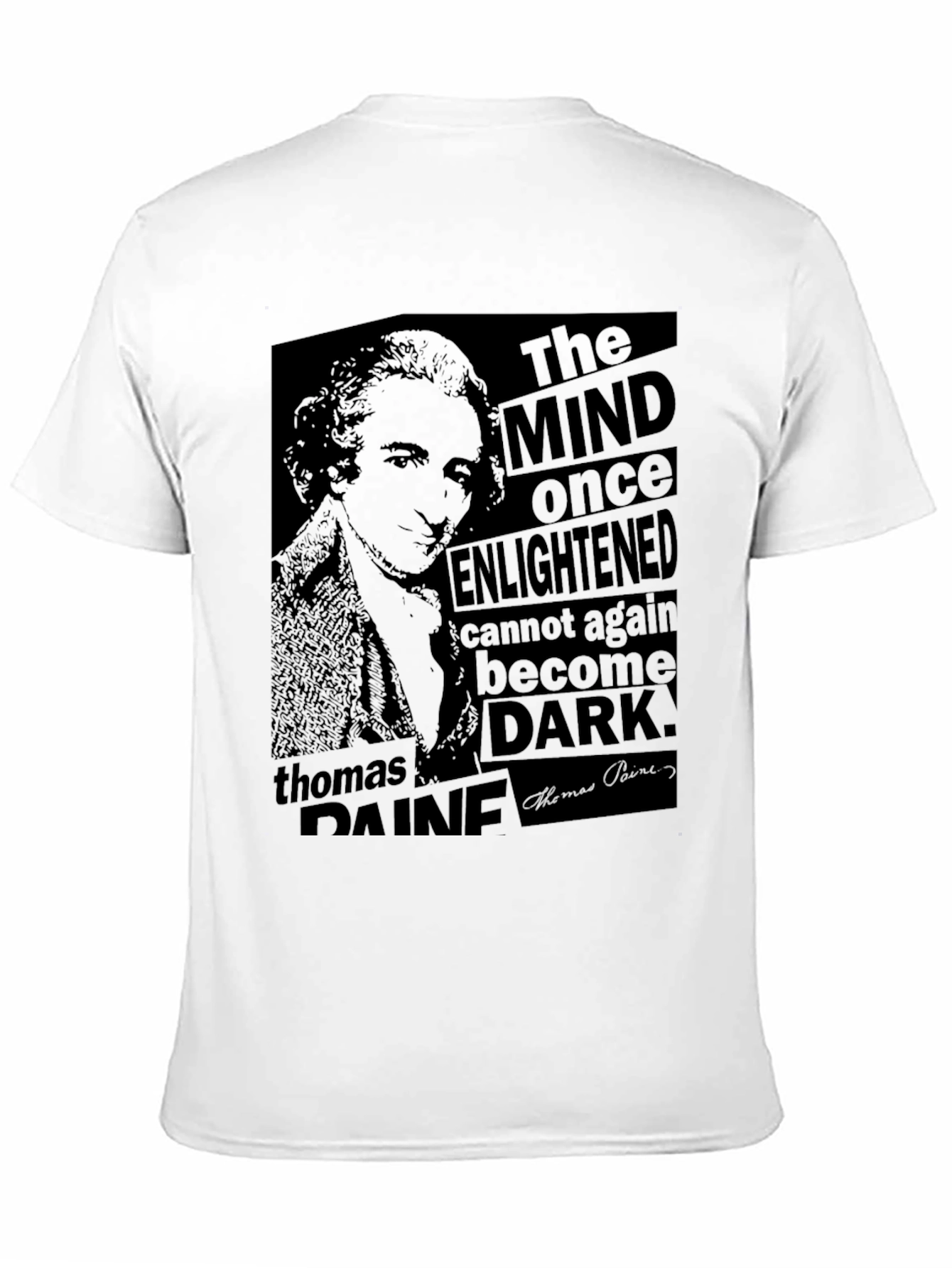 Thomas Paine Graphic Tee - The Mind Once Enlightened