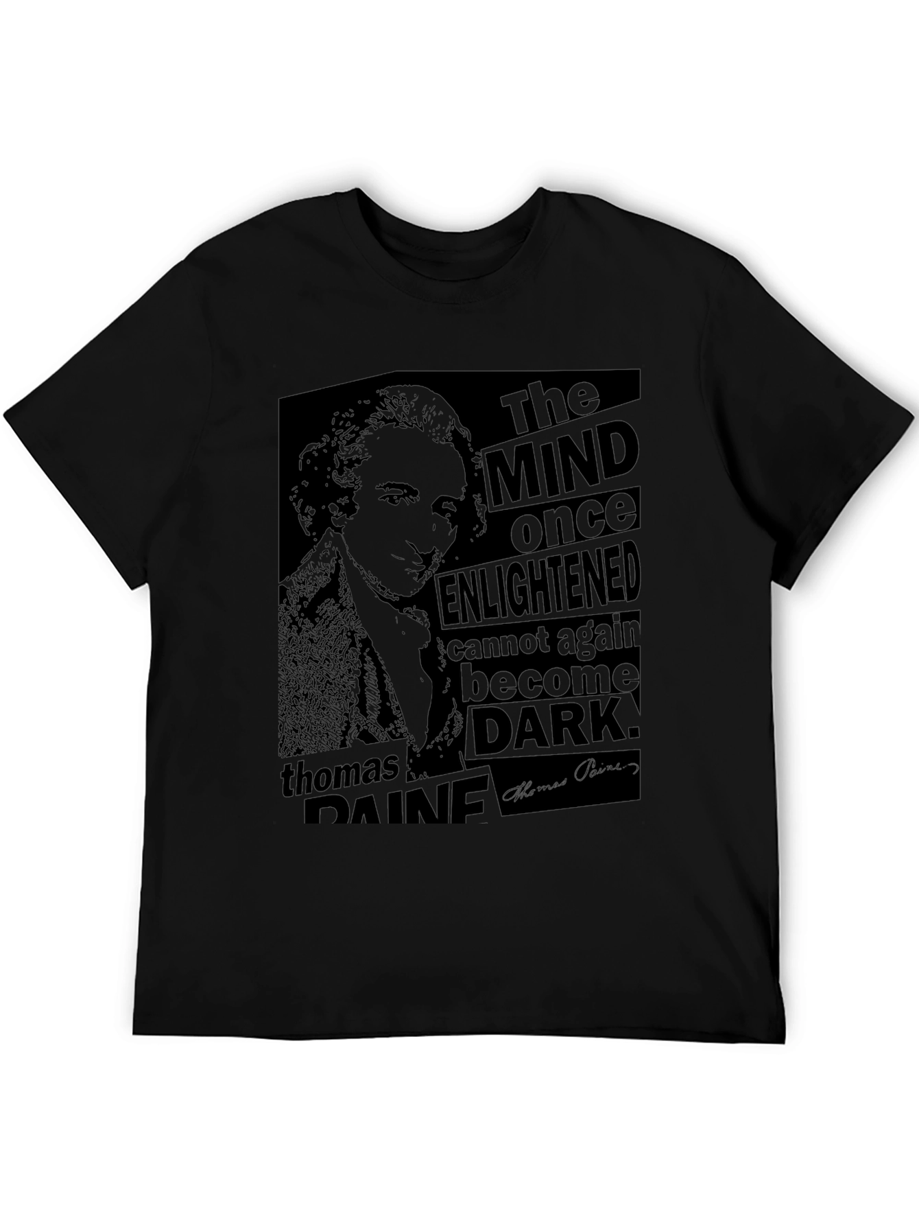 Thomas Paine Graphic Tee - The Mind Once Enlightened