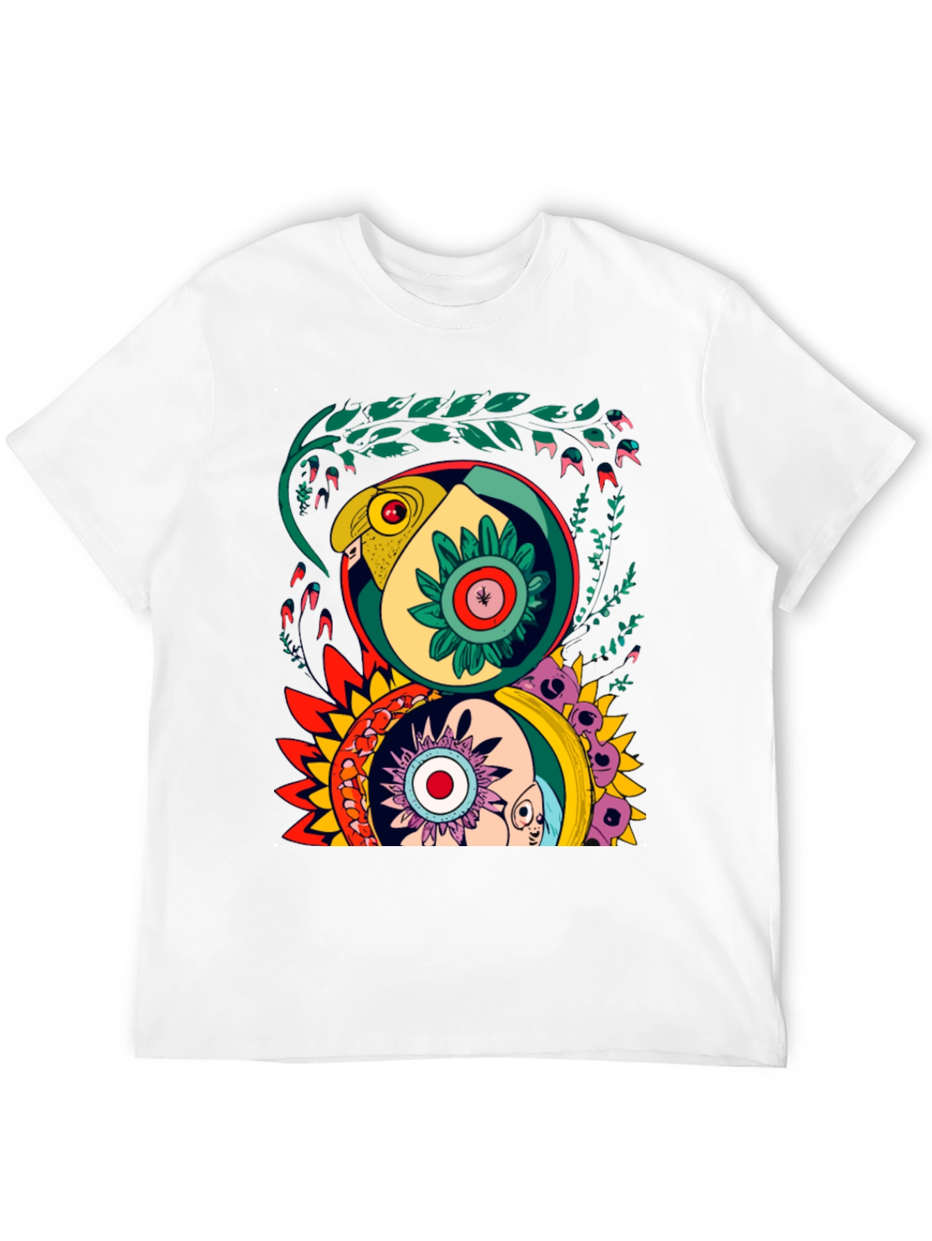 Abstract Graphic Print Tee