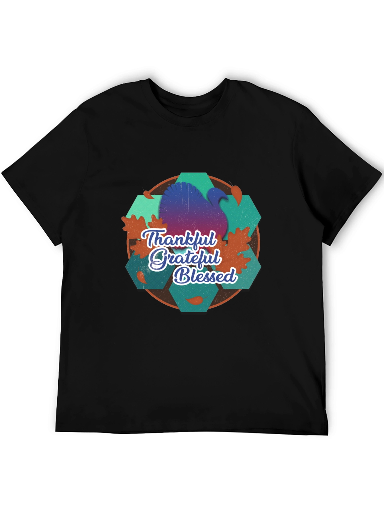 Thankful Grateful Blessed Thanksgiving T-Shirt