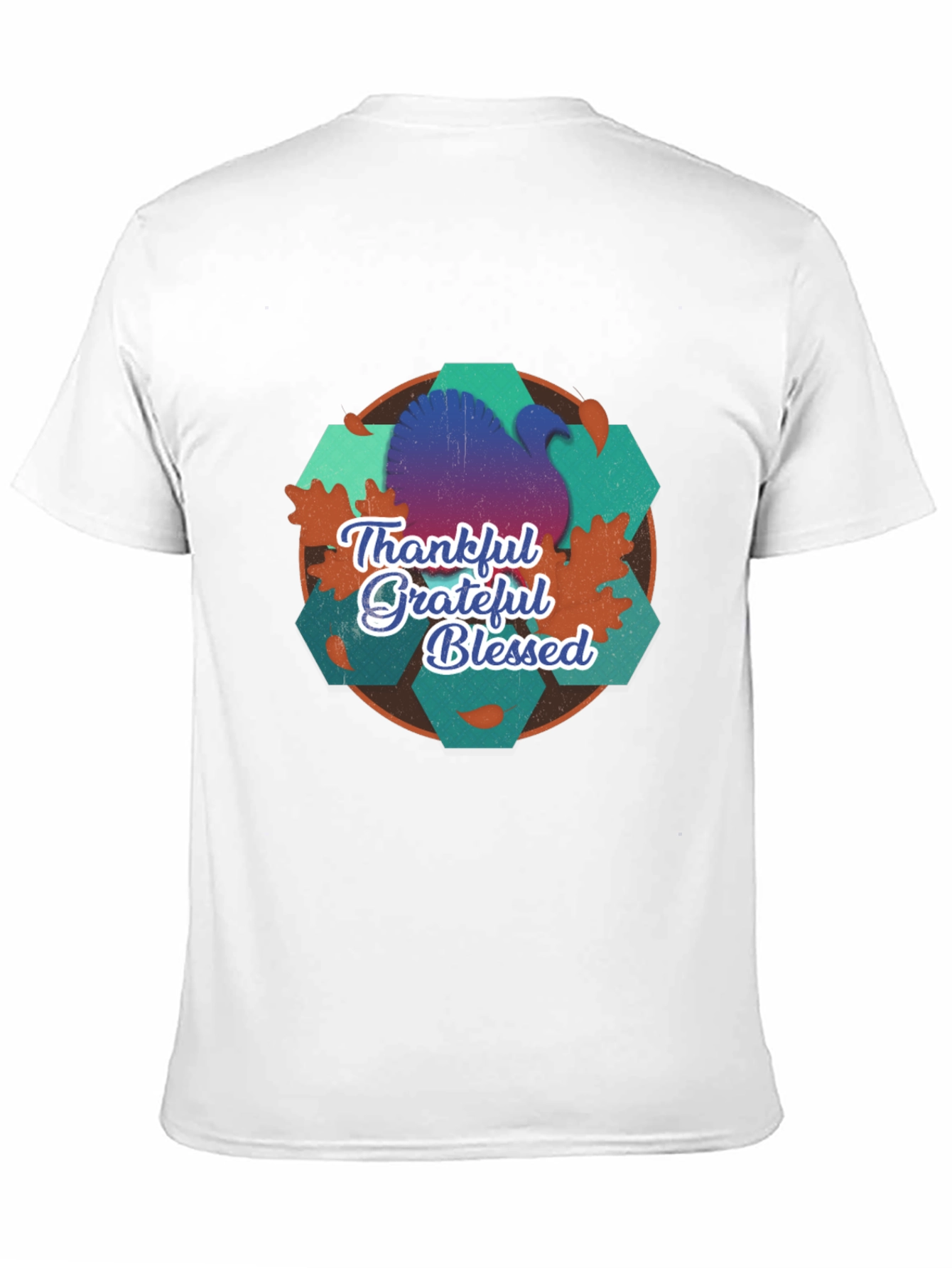 Thankful Grateful Blessed Thanksgiving T-Shirt