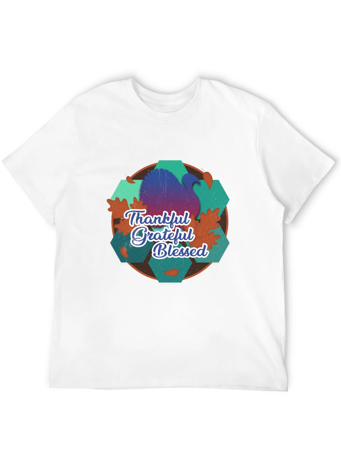 Thankful Grateful Blessed Thanksgiving T-Shirt